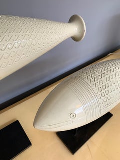 Set of Ceramic Decorative Sculpture Fishes, Italy, 1960s