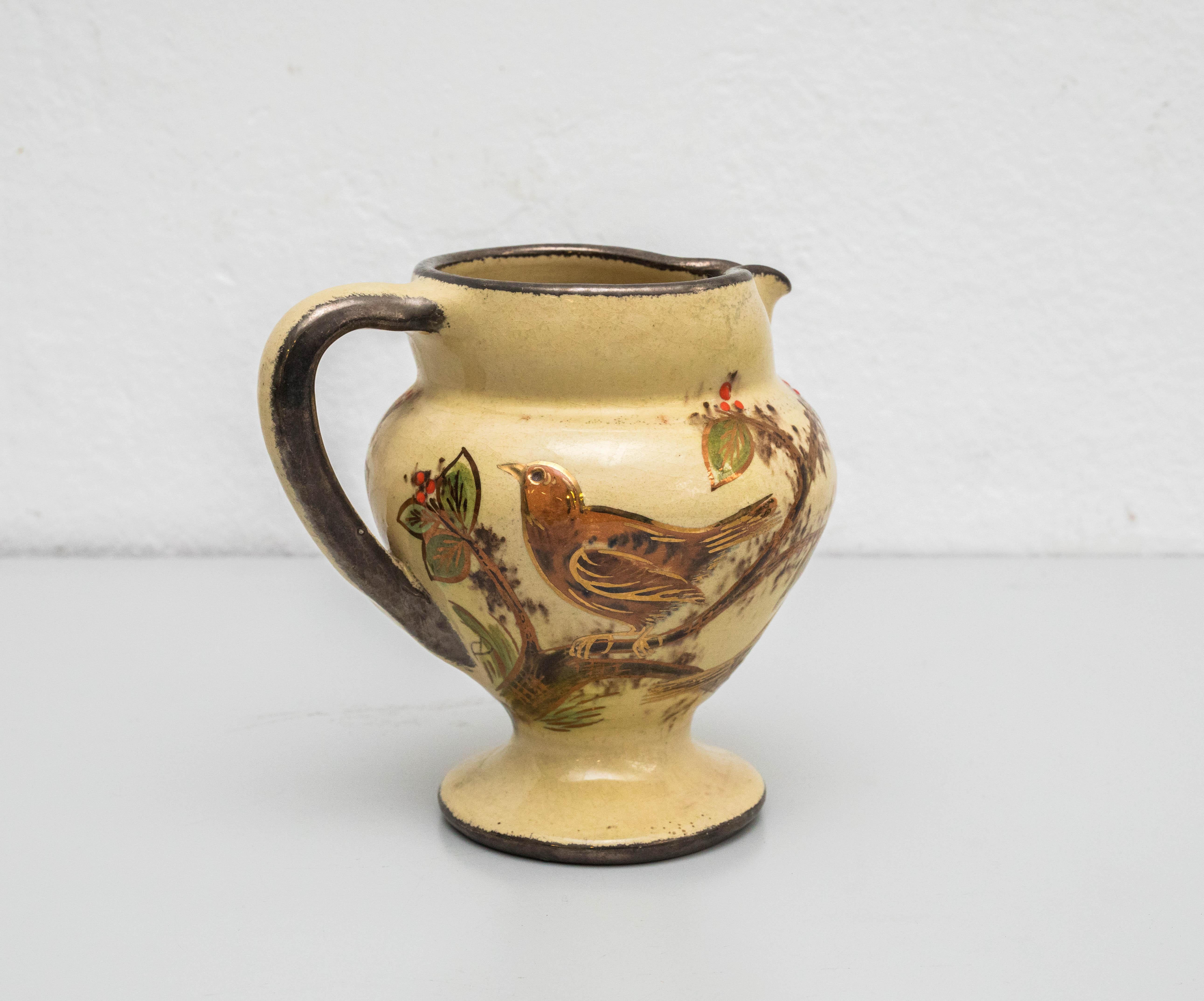 Ensemble de vases en céramique peints à la main par l'artiste catalan Diaz Costa, datant d'environ 1960 en vente 6