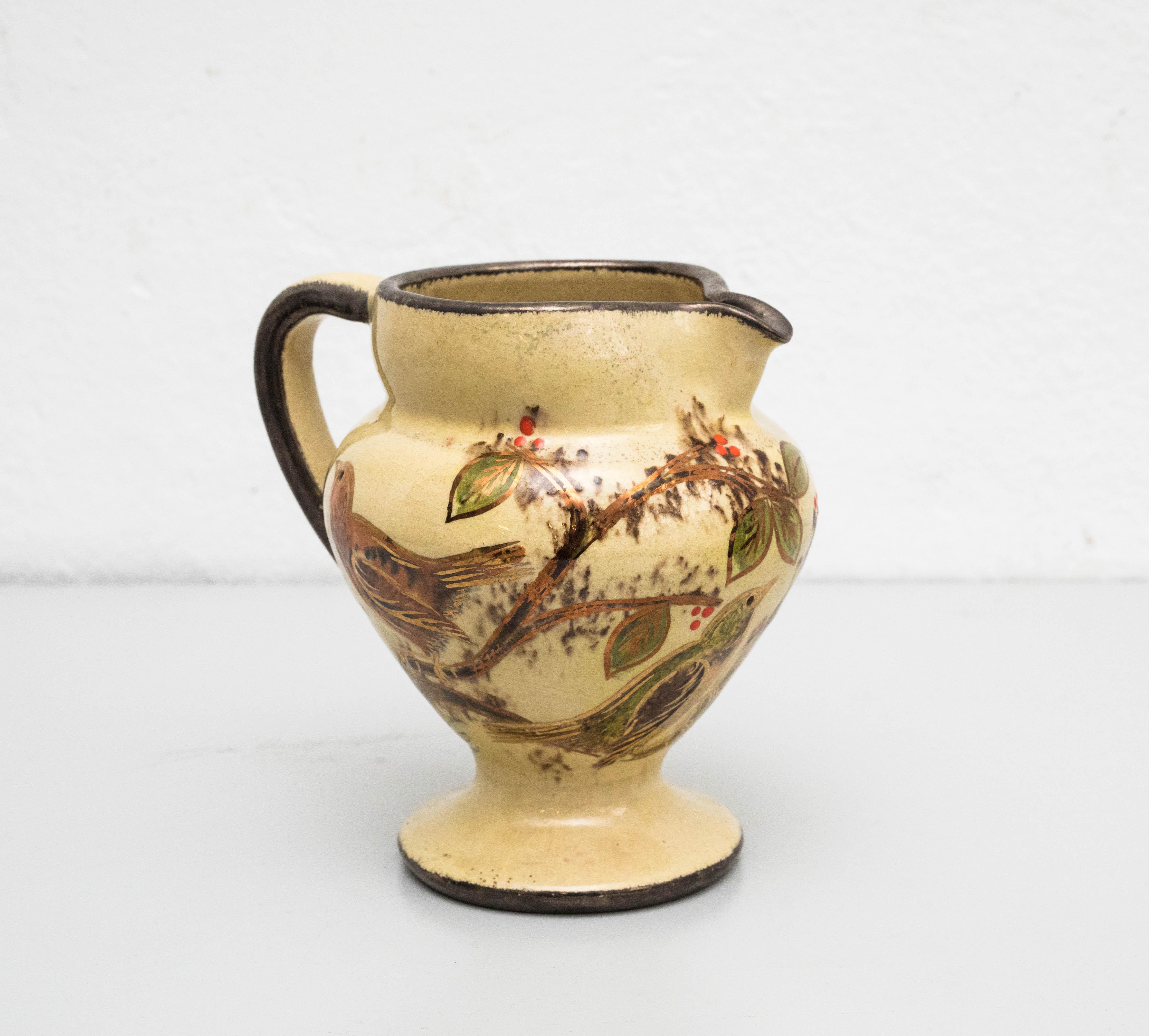 Ensemble de vases en céramique peints à la main par l'artiste catalan Diaz Costa, datant d'environ 1960 en vente 7