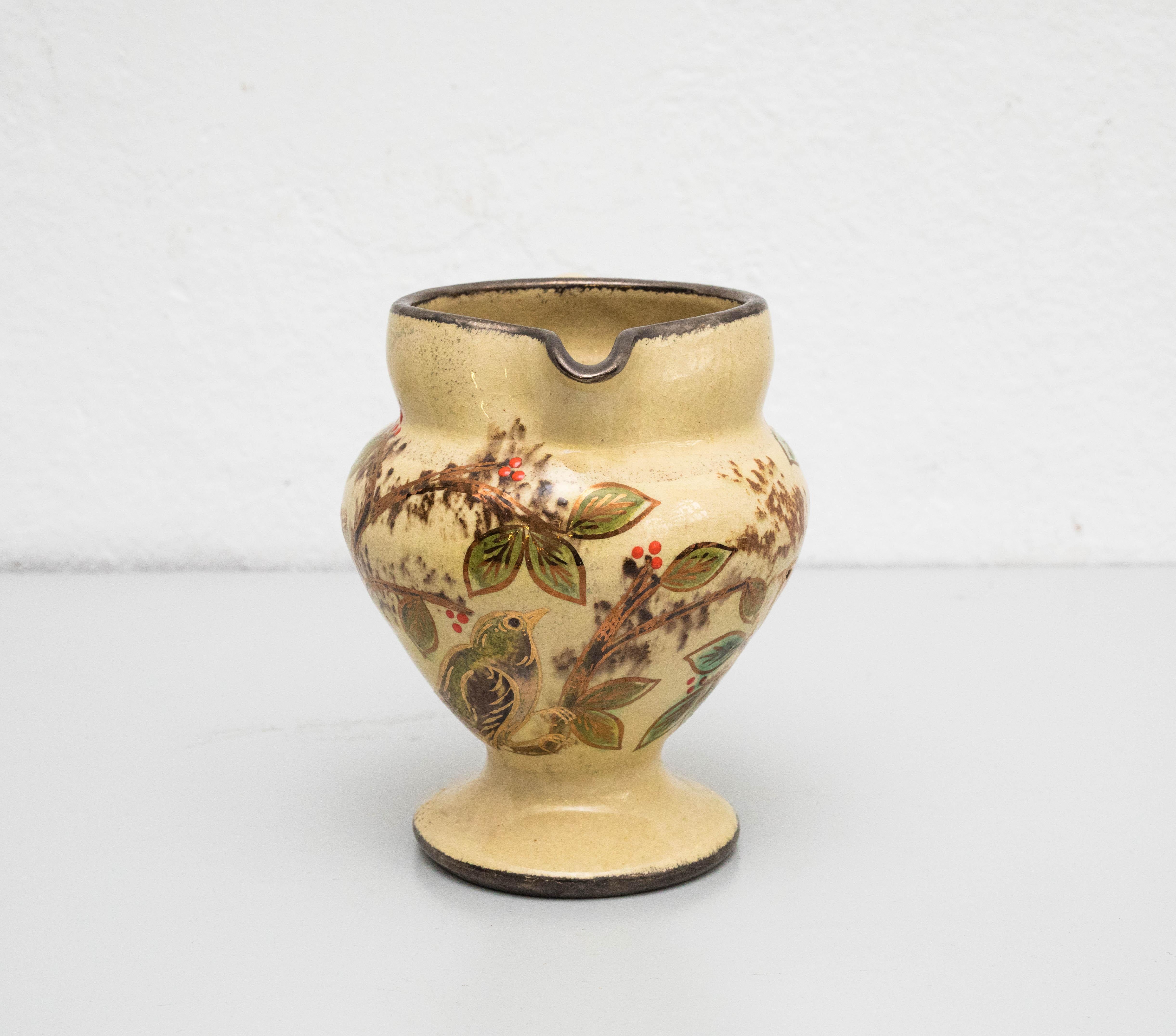 Ensemble de vases en céramique peints à la main par l'artiste catalan Diaz Costa, datant d'environ 1960 en vente 8