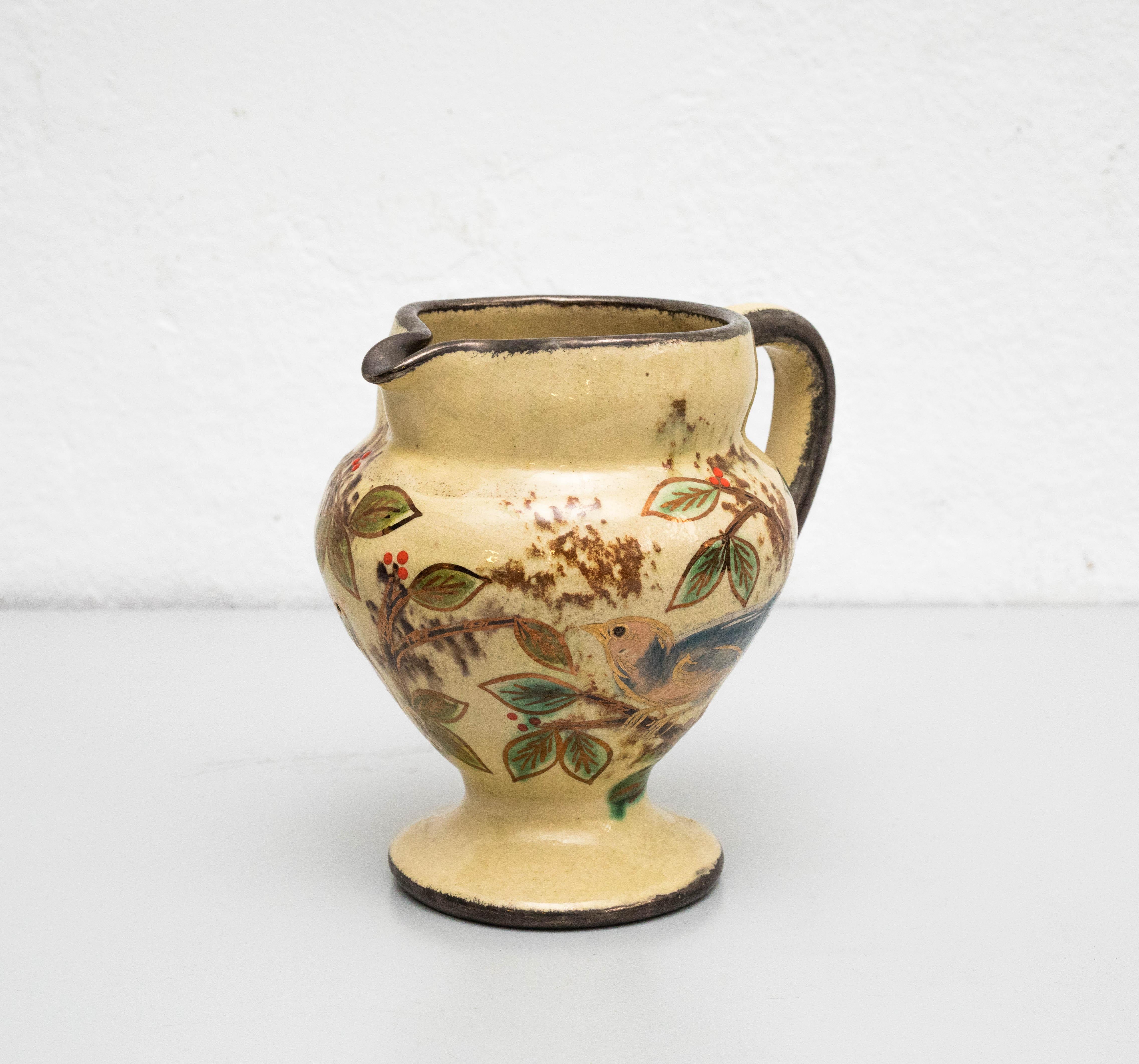 Ensemble de vases en céramique peints à la main par l'artiste catalan Diaz Costa, datant d'environ 1960 en vente 9