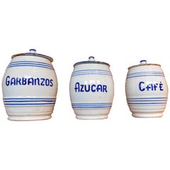 Ensemble de bocaux en céramique avec couvercles pour conserver les légumes, le sucre et le café