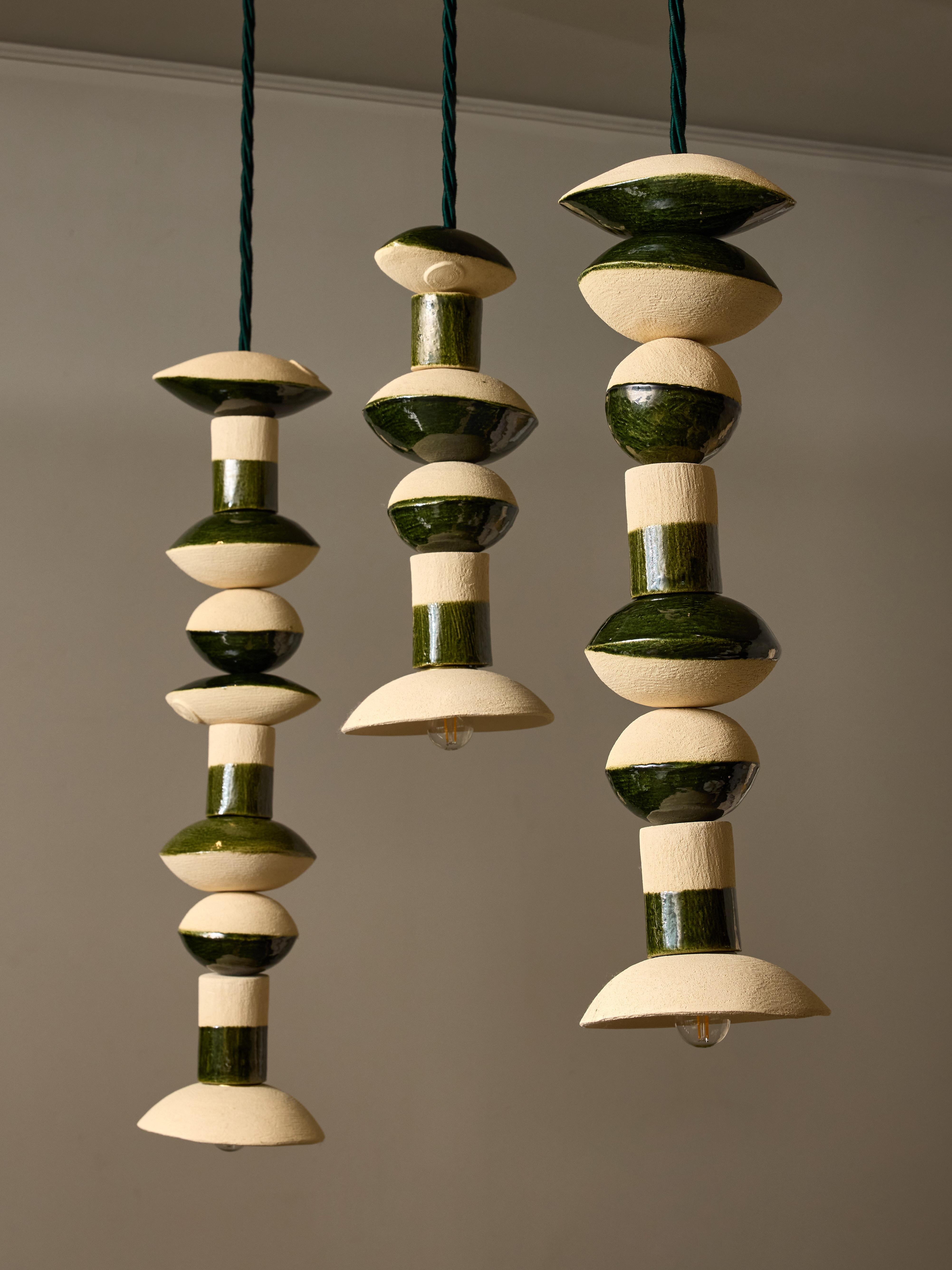 Moderno Set di sospensioni Perlo in ceramica di Amandine Gorrino in vendita