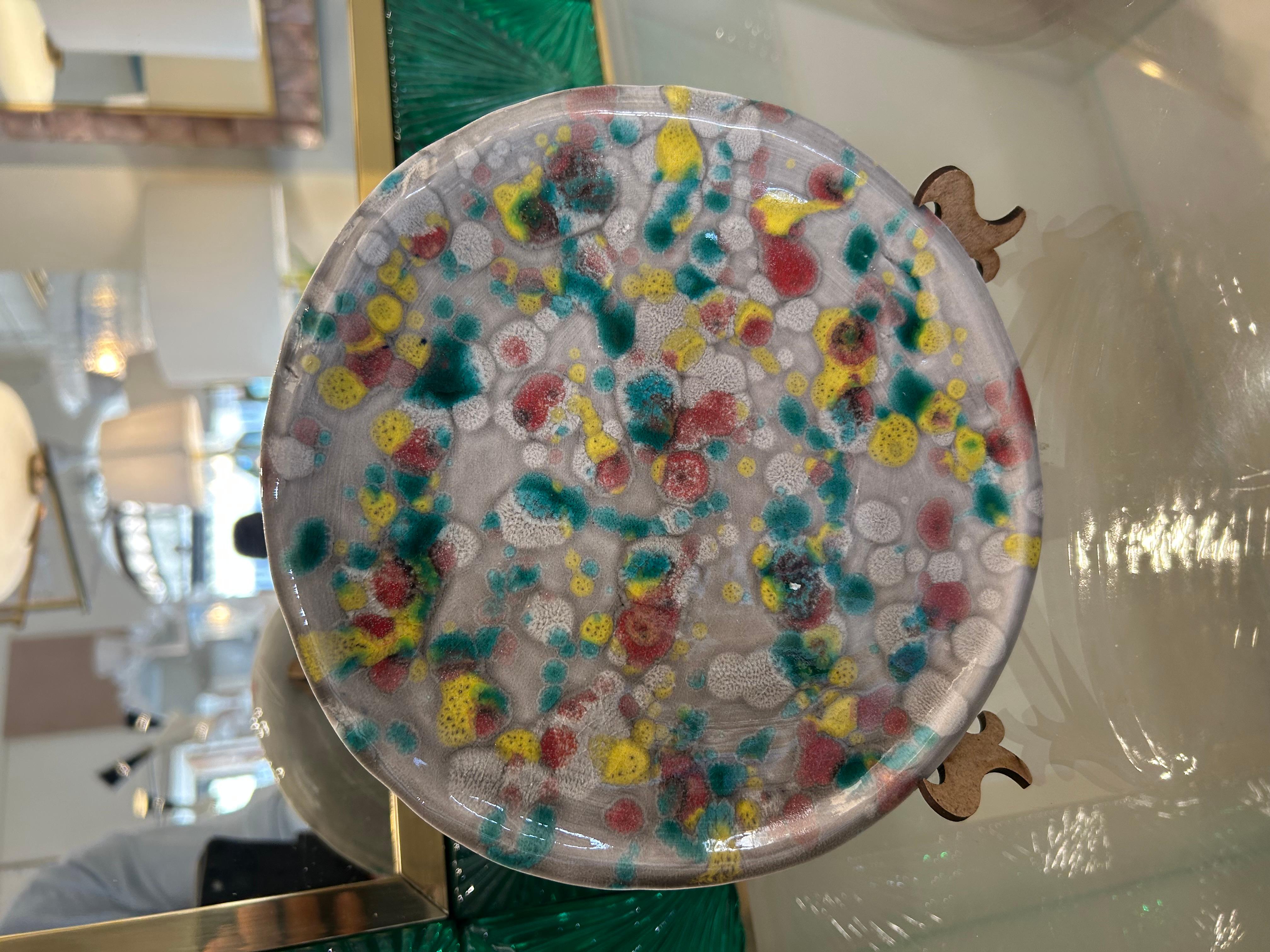 Céramique Ensemble d'assiettes en céramique, pièces uniques, 20e siècle en vente