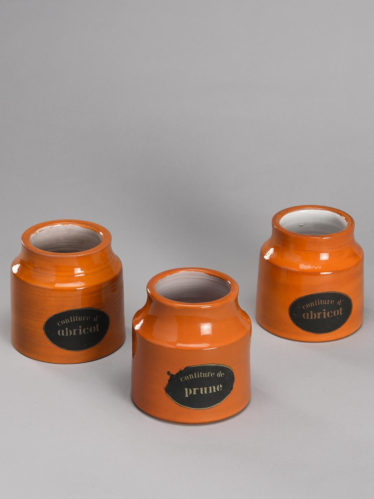 Set of ceramic pots by Mado Jolain, France circa 1960 For Sale 4