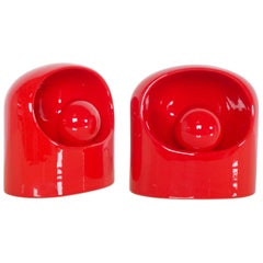 Set of Ceramic Table Lamps by Marcello Cuneo for Gabbianelli, 1960s