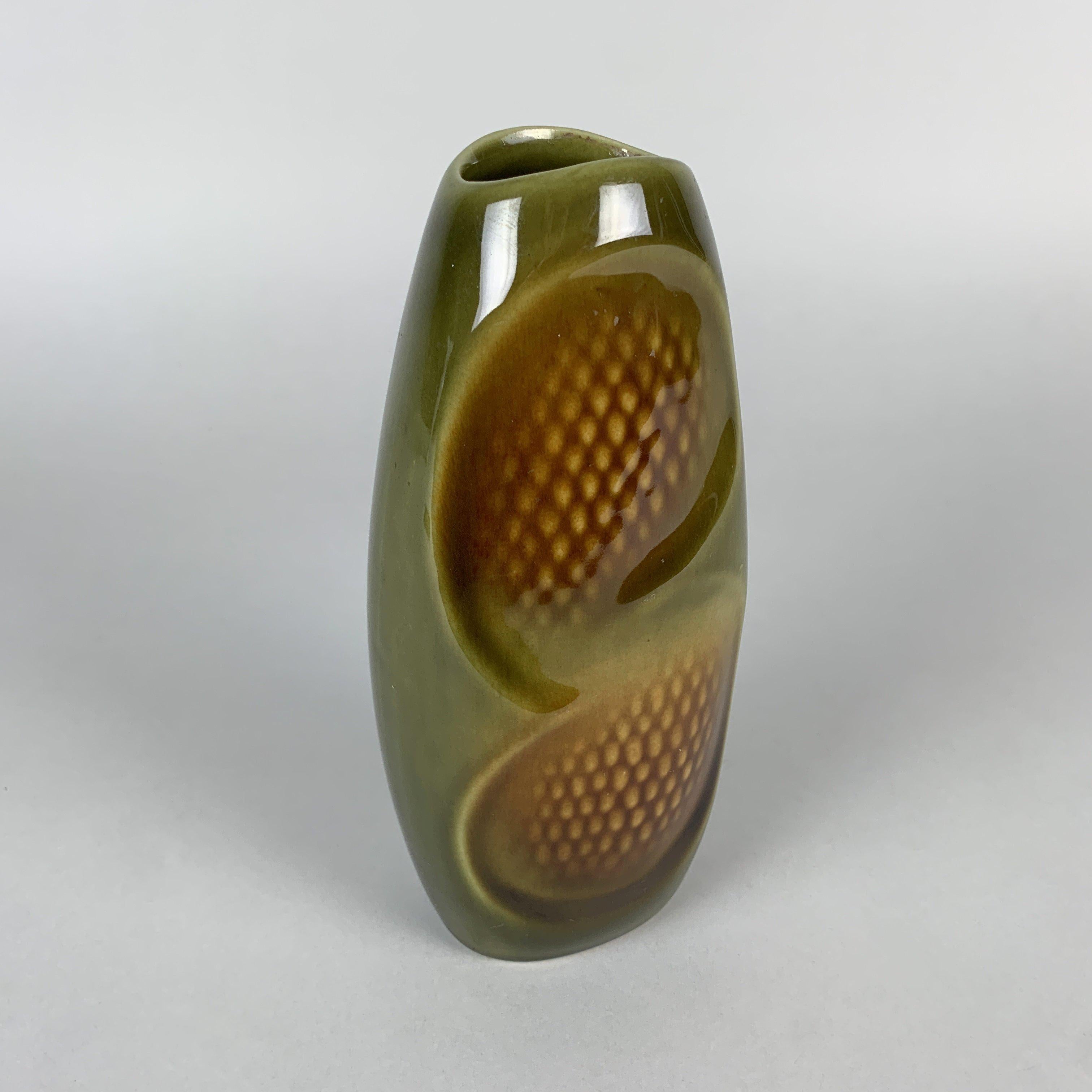 Mid-20th Century Set of Ceramic Vase & Candle Stick Ditmar Urbach, Czechoslovakia 1960’s For Sale