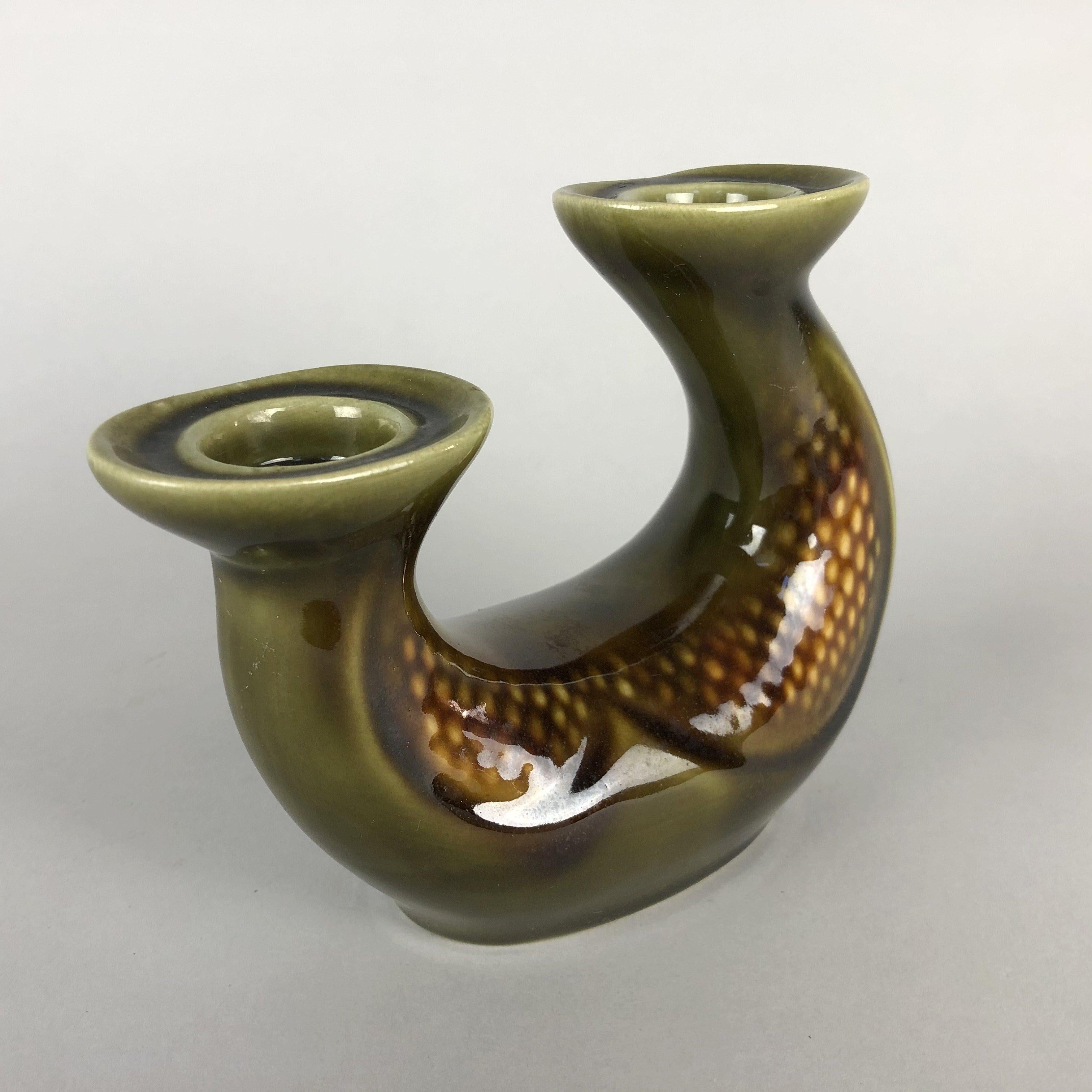 Set of Ceramic Vase & Candle Stick Ditmar Urbach, Czechoslovakia 1960’s For Sale 2