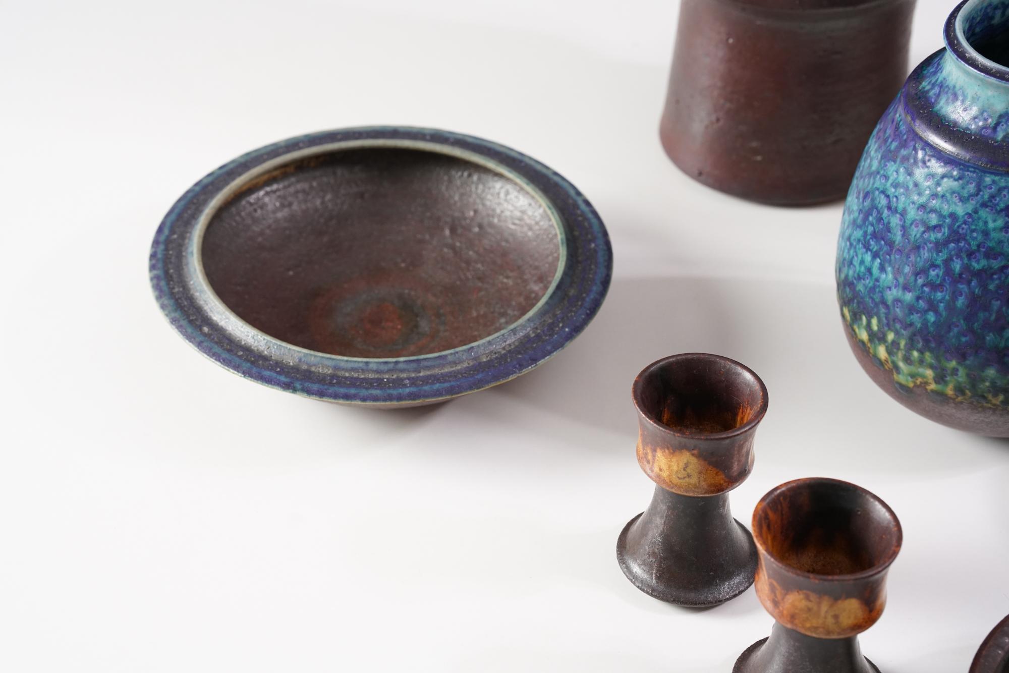 Set of Ceramics by Liisa Hallamaa for Arabia Finland, 1960/1970s For Sale 1