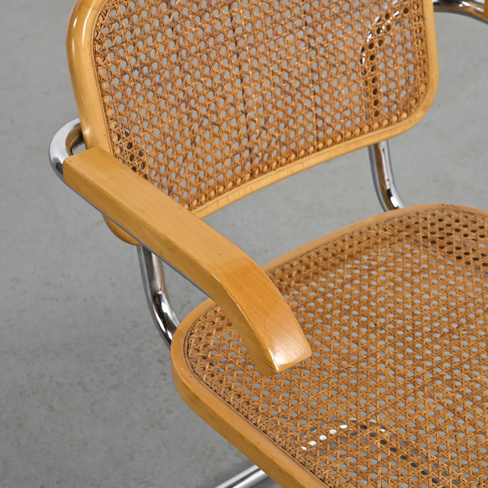 Cesca-Stühle und Sessel von Marcel Breuer, Cidue um 1975 8