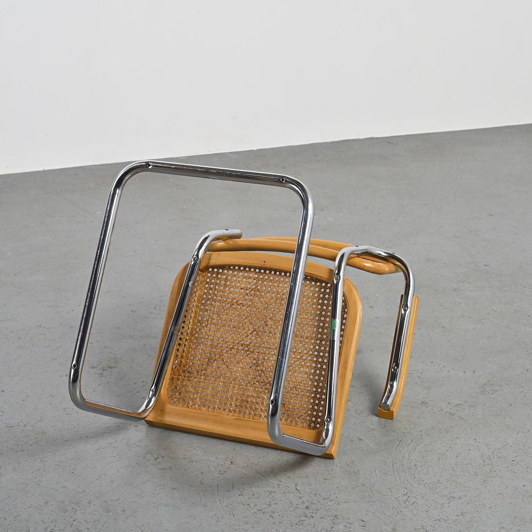Cesca-Stühle und Sessel von Marcel Breuer, Cidue um 1975 (Italienisch)