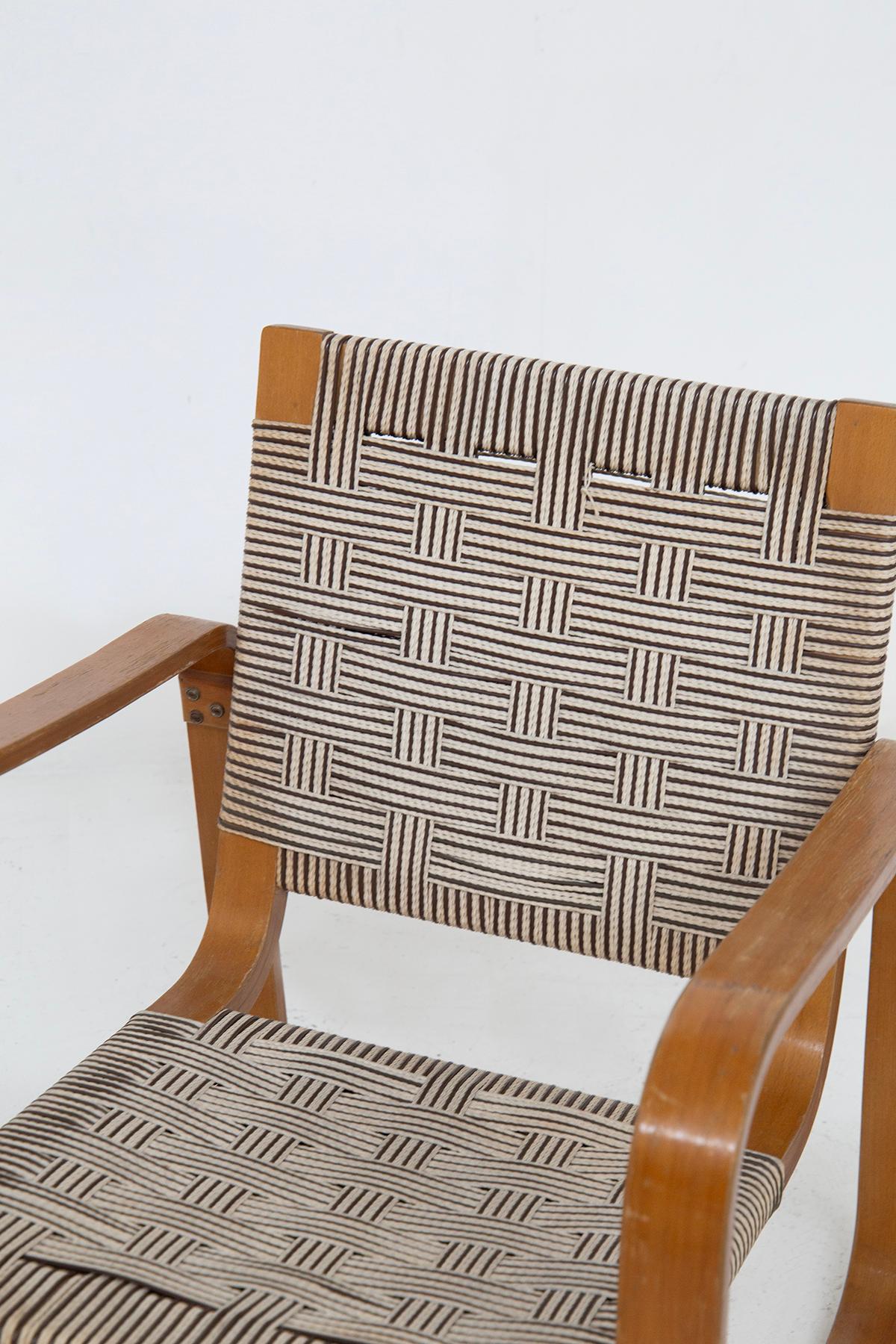 Ensemble de chaises et ottomanes de Giuseppe Pagano Bon état - En vente à Milano, IT