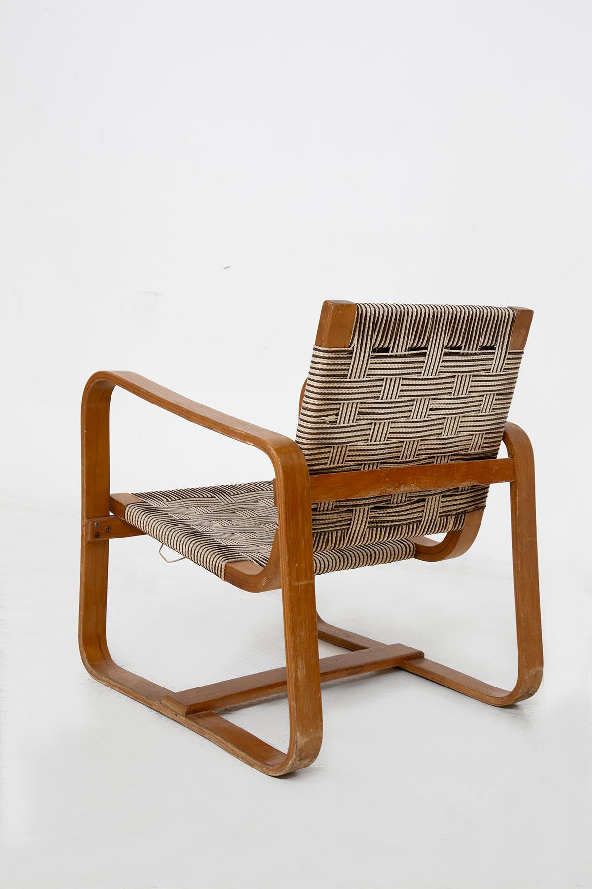 Ensemble de chaises et ottomanes de Giuseppe Pagano en vente 2