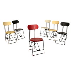 Set of Chairs by Andries Van Onck Vintage, Italy, 1980s