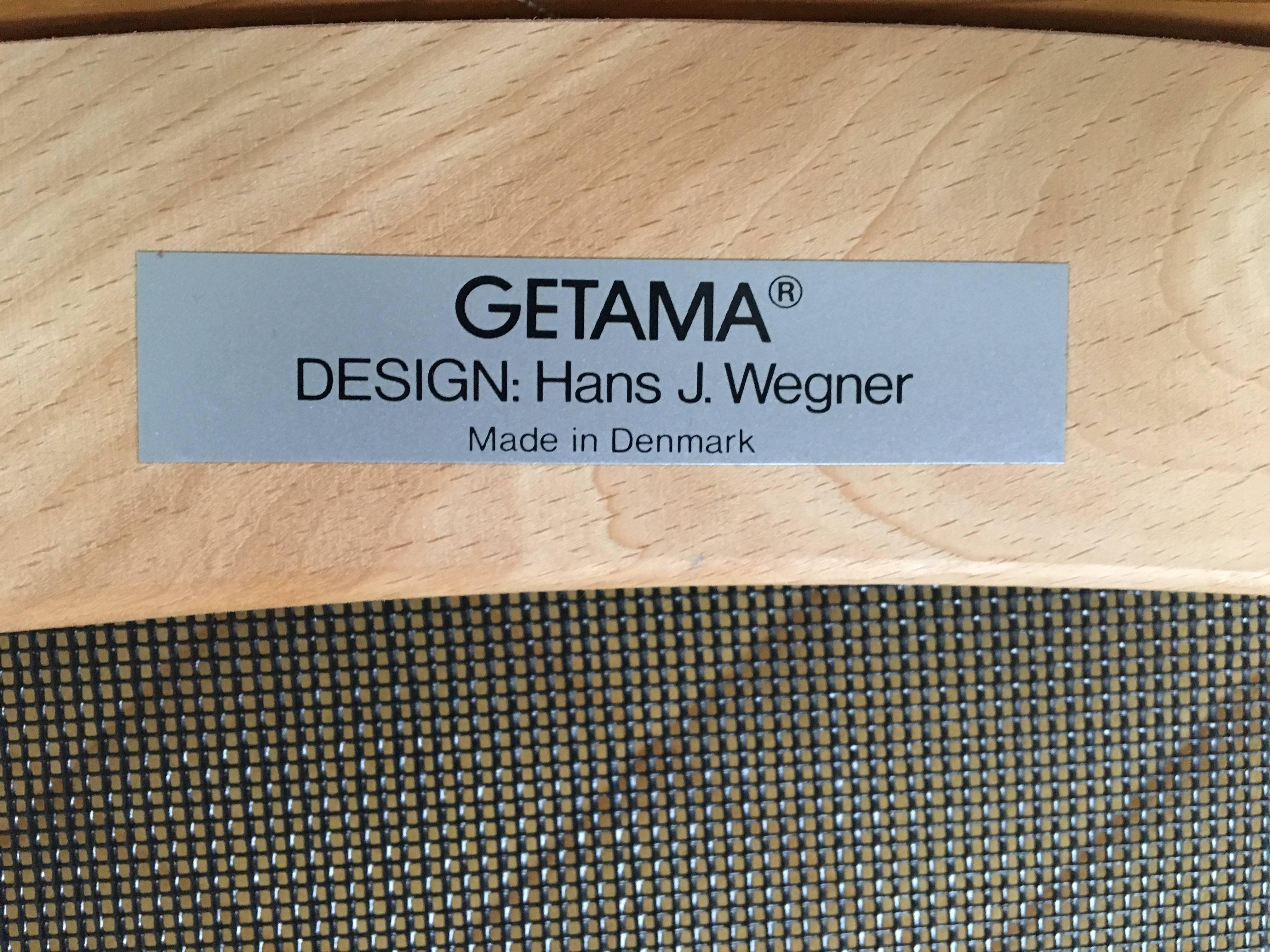 Set of Chairs by Hans Wegner for GETAMA, 1980s For Sale 1