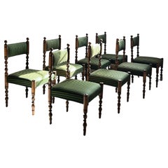 Ensemble de chaises par M.G. Bindesbøll en Beeche teinté avec tapisserie en laine verte