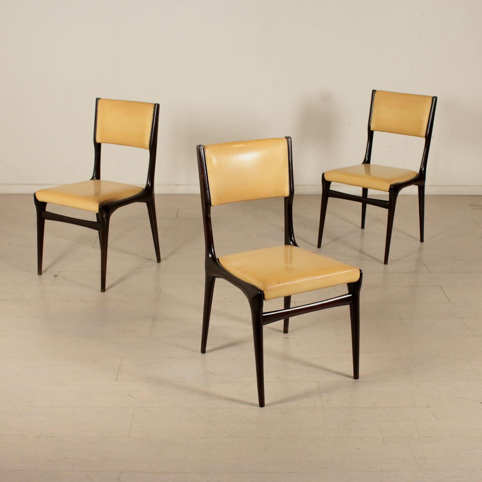 Set of Chairs Designed by Carlo de Carli Skai Vintage, Italy, 1950s 2