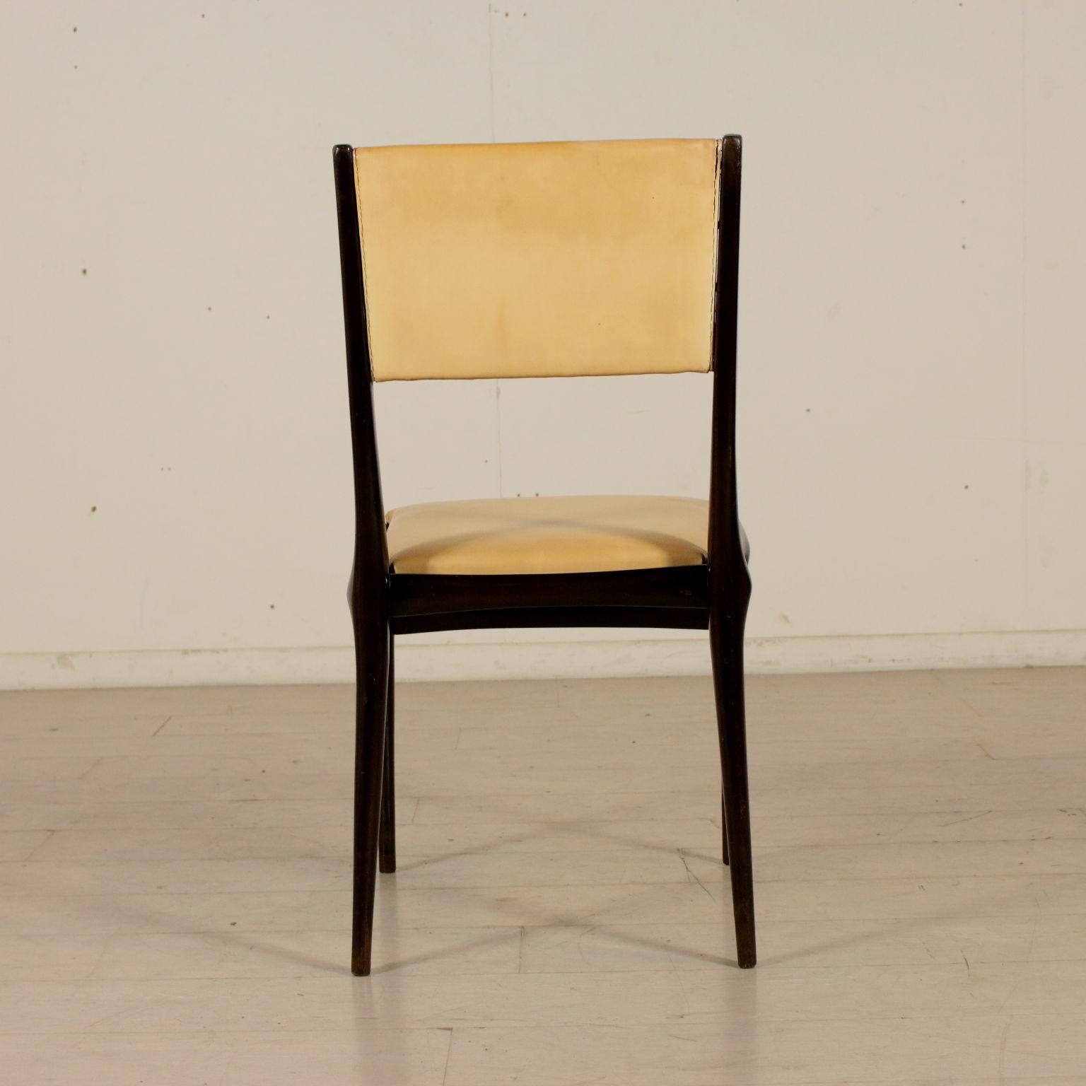 Foam Set of Chairs Designed by Carlo de Carli Skai Vintage, Italy, 1950s
