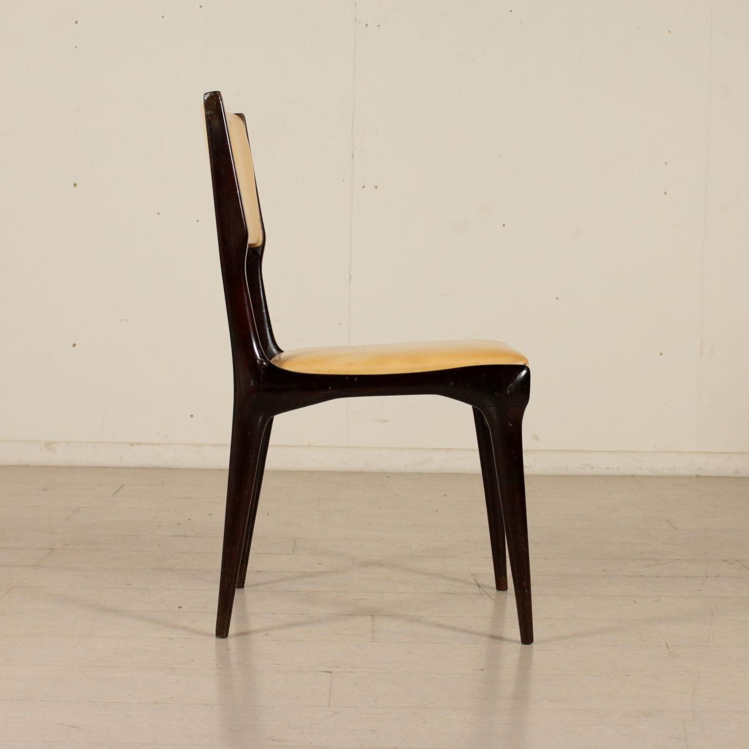 Set of Chairs Designed by Carlo de Carli Skai Vintage, Italy, 1950s 1