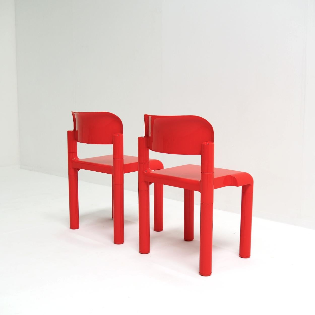Plastic Set of Chairs Designed by Eero Aarnio for UPO Furniture, Finland For Sale
