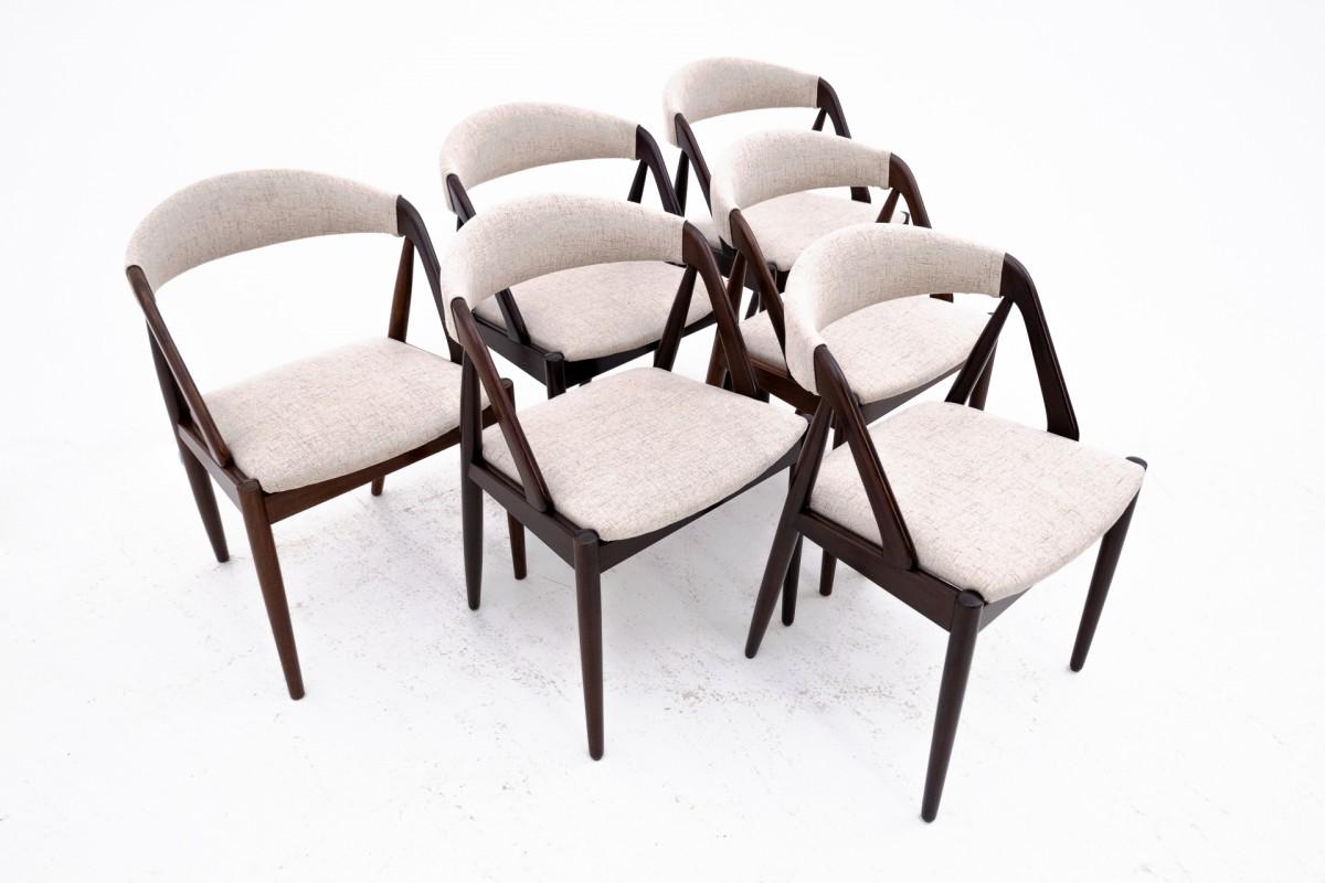 Mid-Century Modern Ensemble de chaises conçues par Kai Kristiansen dans les années 60, Danemark, modèle 31. Après en vente