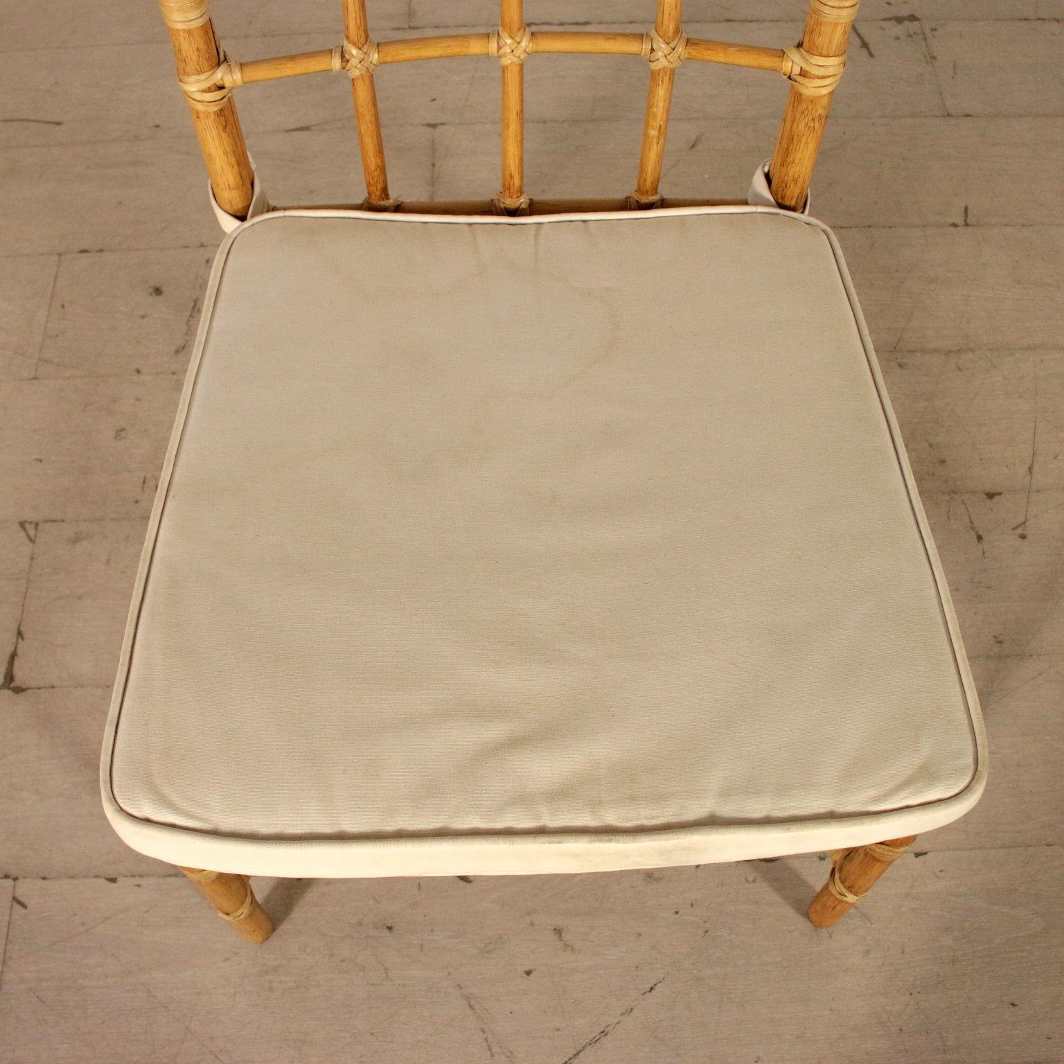 Set of Chairs for McGuire Bamboo Leather Vintage, USA, 1980s 7