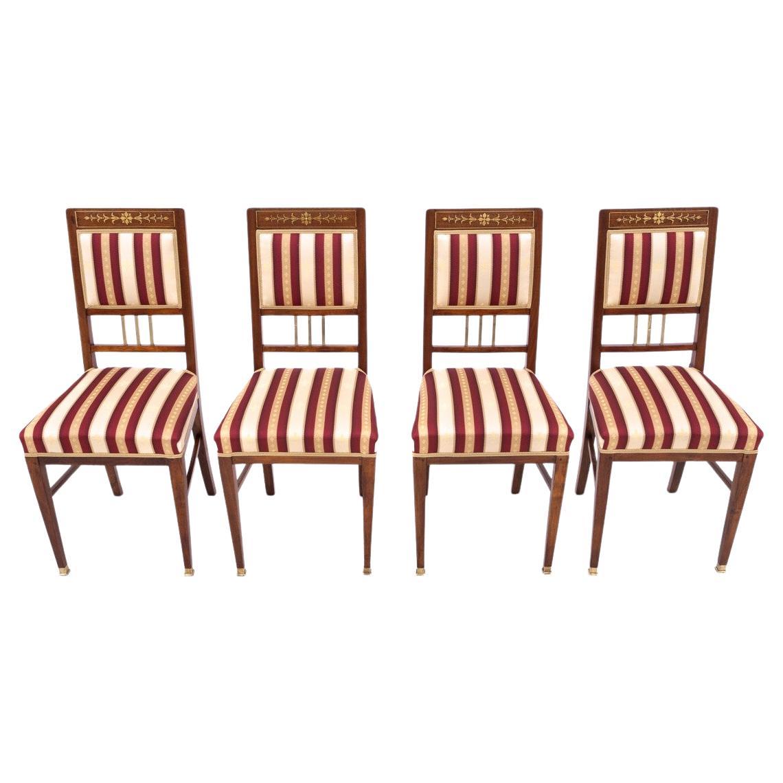 Set of chairs, Poland, 1920s.