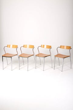Ensemble de chaises Rio par Pascal Mourgue, années 1990