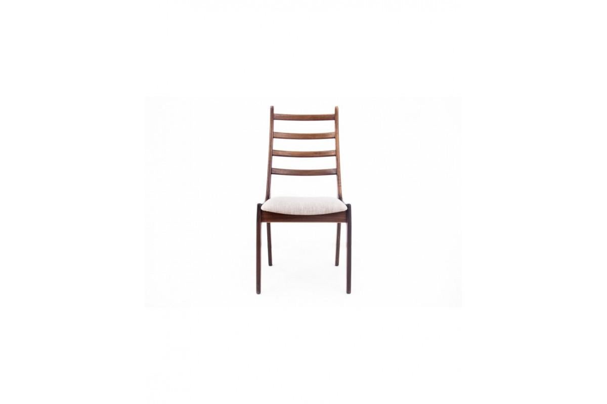 Set of chairs with a table, Danish design, 1960s. In Good Condition For Sale In Chorzów, PL