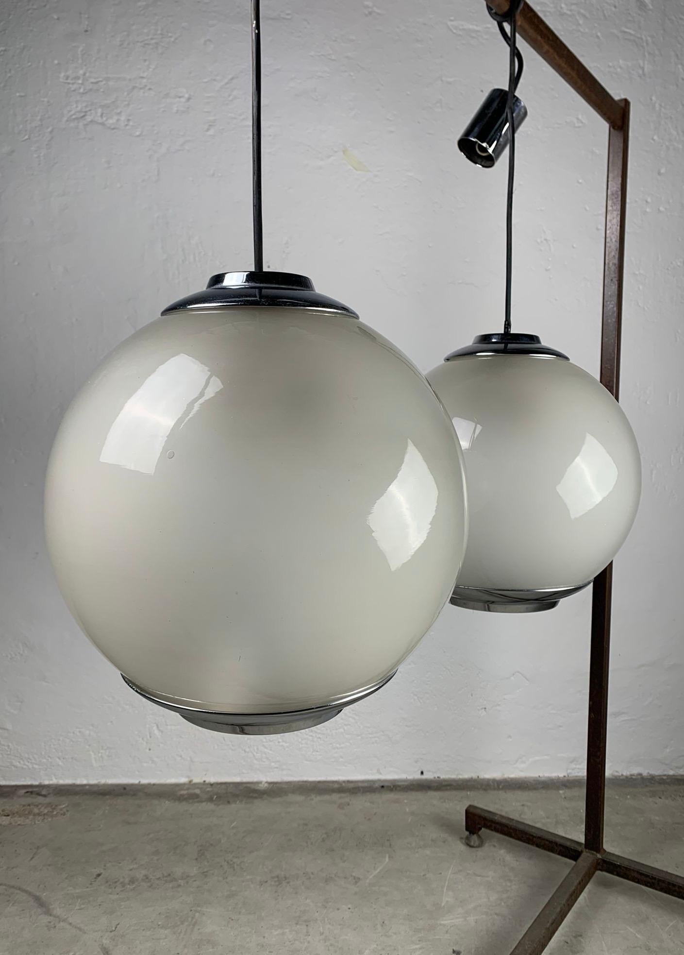 Mid-20th Century Set of chandeliers LS2 by Luigi Caccia Dominioni manufactured by Azucena, 1960s