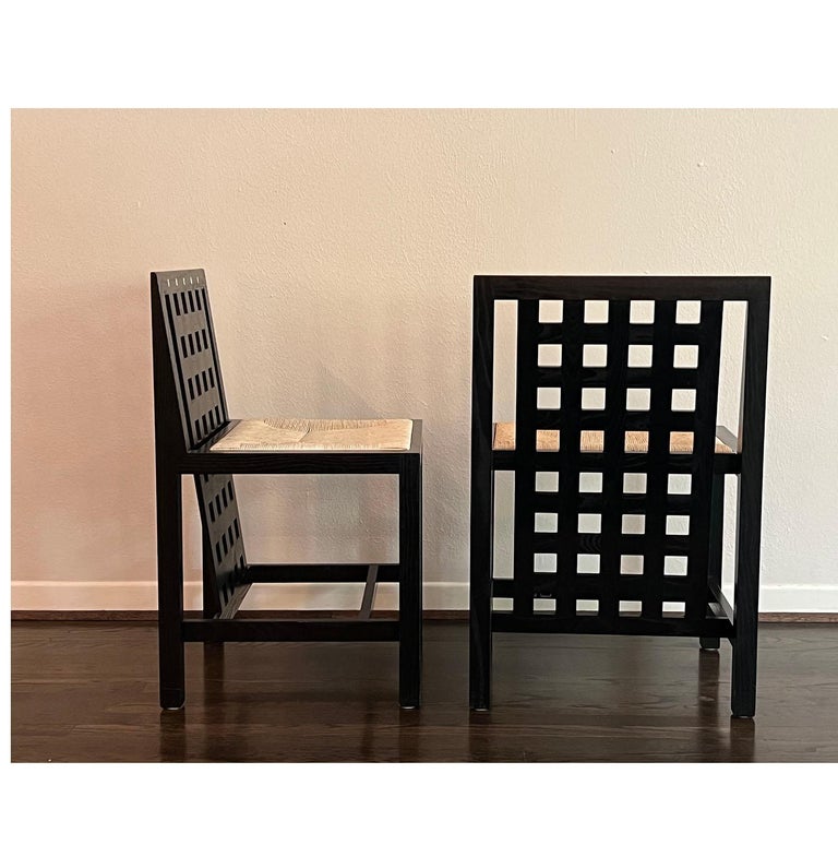 Arts and Crafts Set of Charles Rennie Mackintosh for Cassina DS-2 Table and Candida DS3 Chairs For Sale
