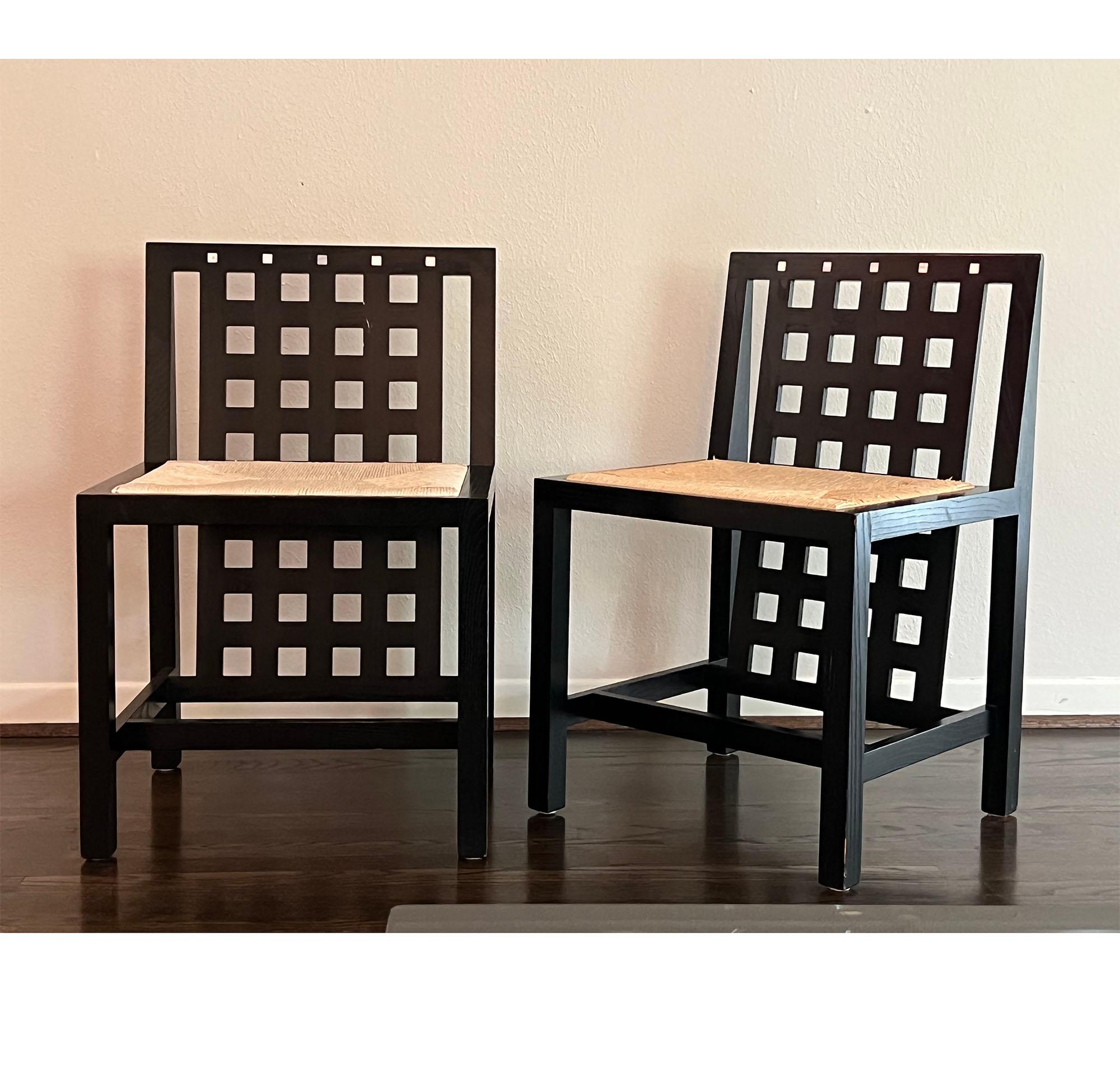Arts and Crafts Set of Charles Rennie Mackintosh for Cassina DS-2 Table and Candida DS3 Chairs