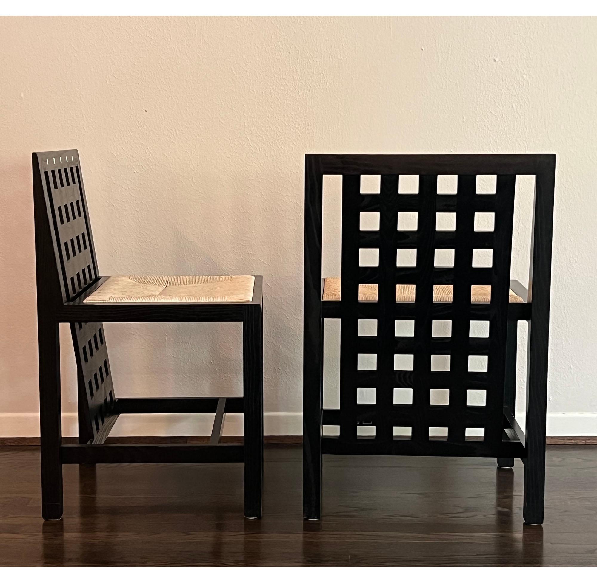20th Century Set of Charles Rennie Mackintosh for Cassina DS-2 Table and Candida DS3 Chairs