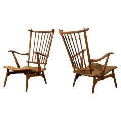 Set di poltrone Spoke in ciliegio di 'De Ster' Gelderland, Paesi Bassi 1960