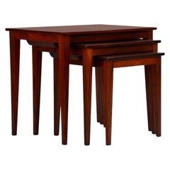 Set of Chic Danish Rosewood Nesting Tables