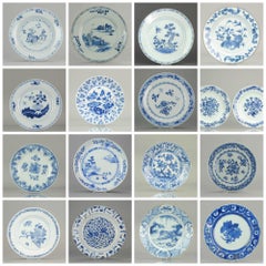 Set of Chinese Blue and White Plate for Wall Decoration Porcelain, China