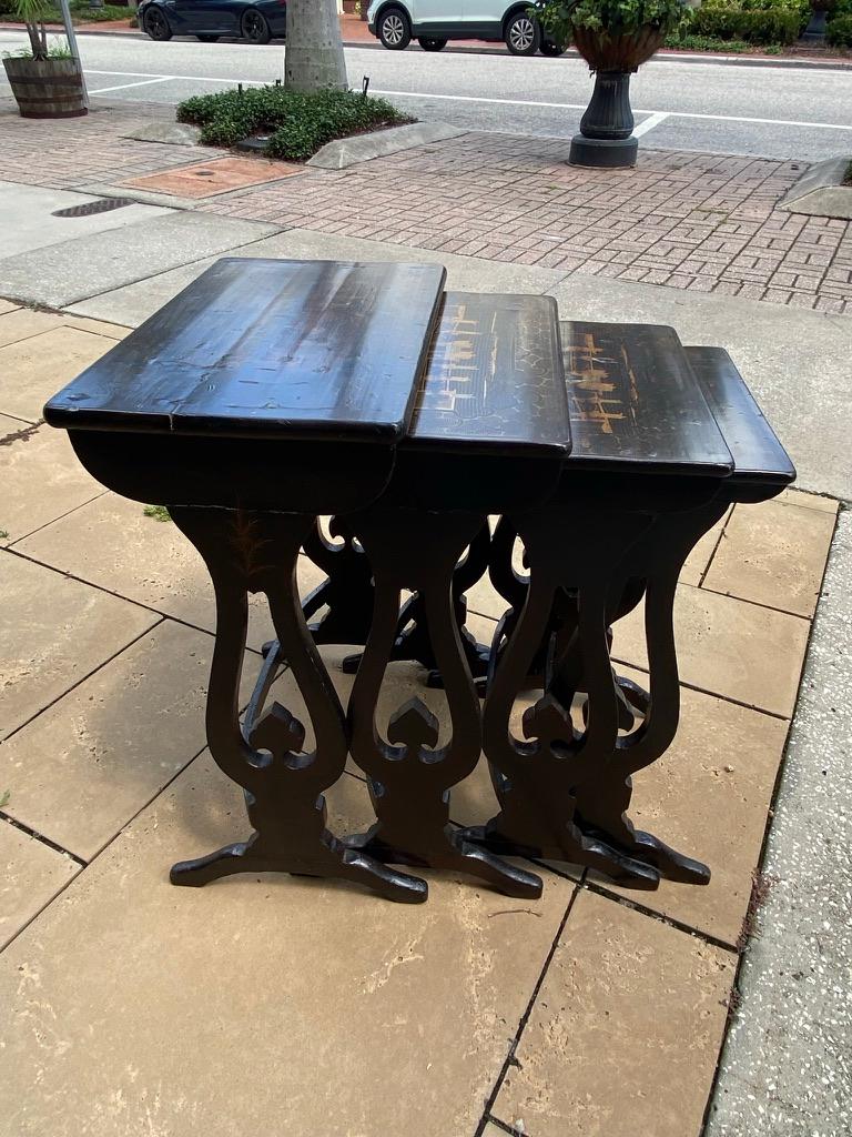 Hardwood Set of Chinese Export Nest of 4 Tables For Sale