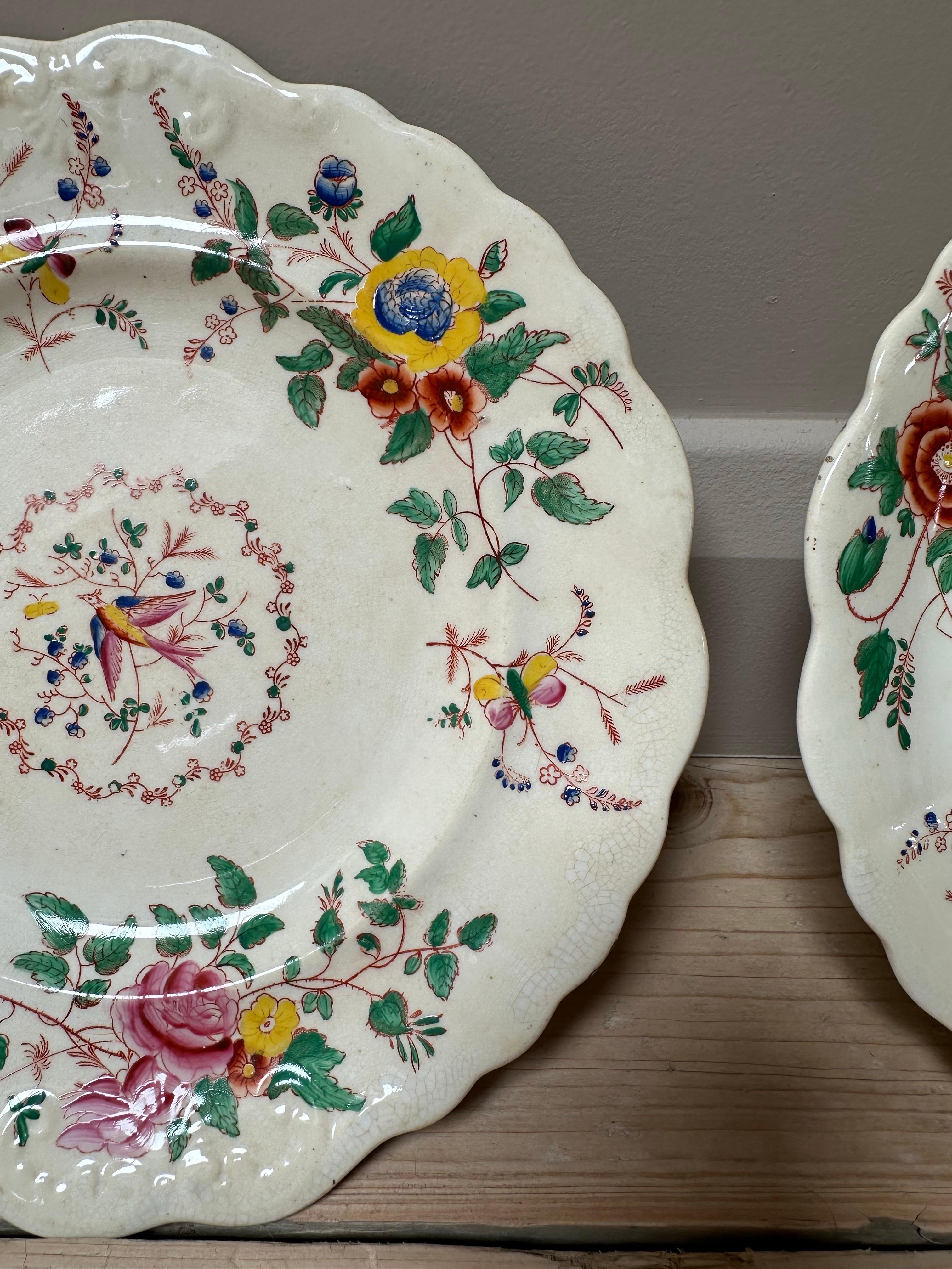 Set of Chinese Famille Rose Pattern Side Plates, Late 19th Century For Sale 5