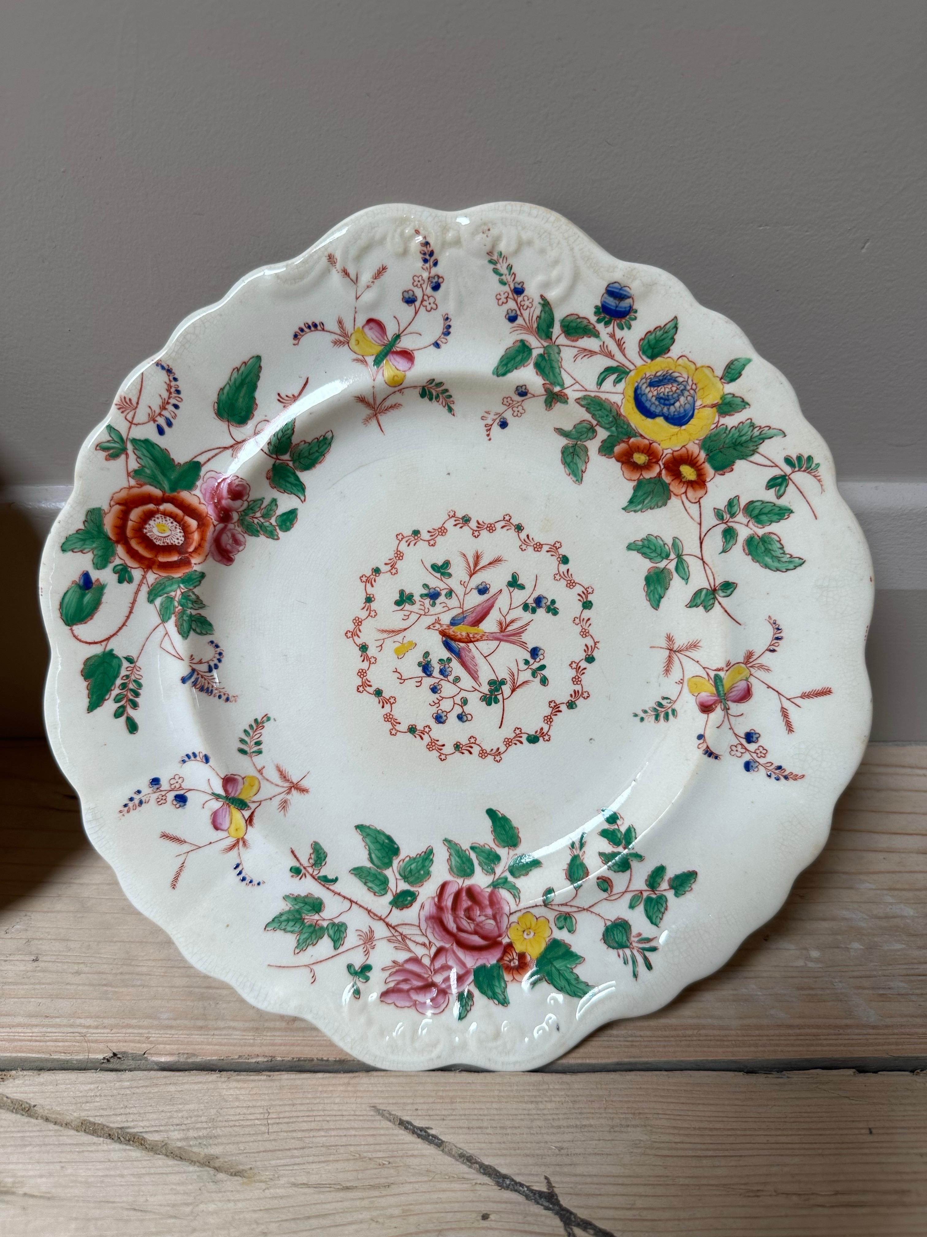 Set of Chinese Famille Rose Pattern Side Plates, Late 19th Century For Sale 2