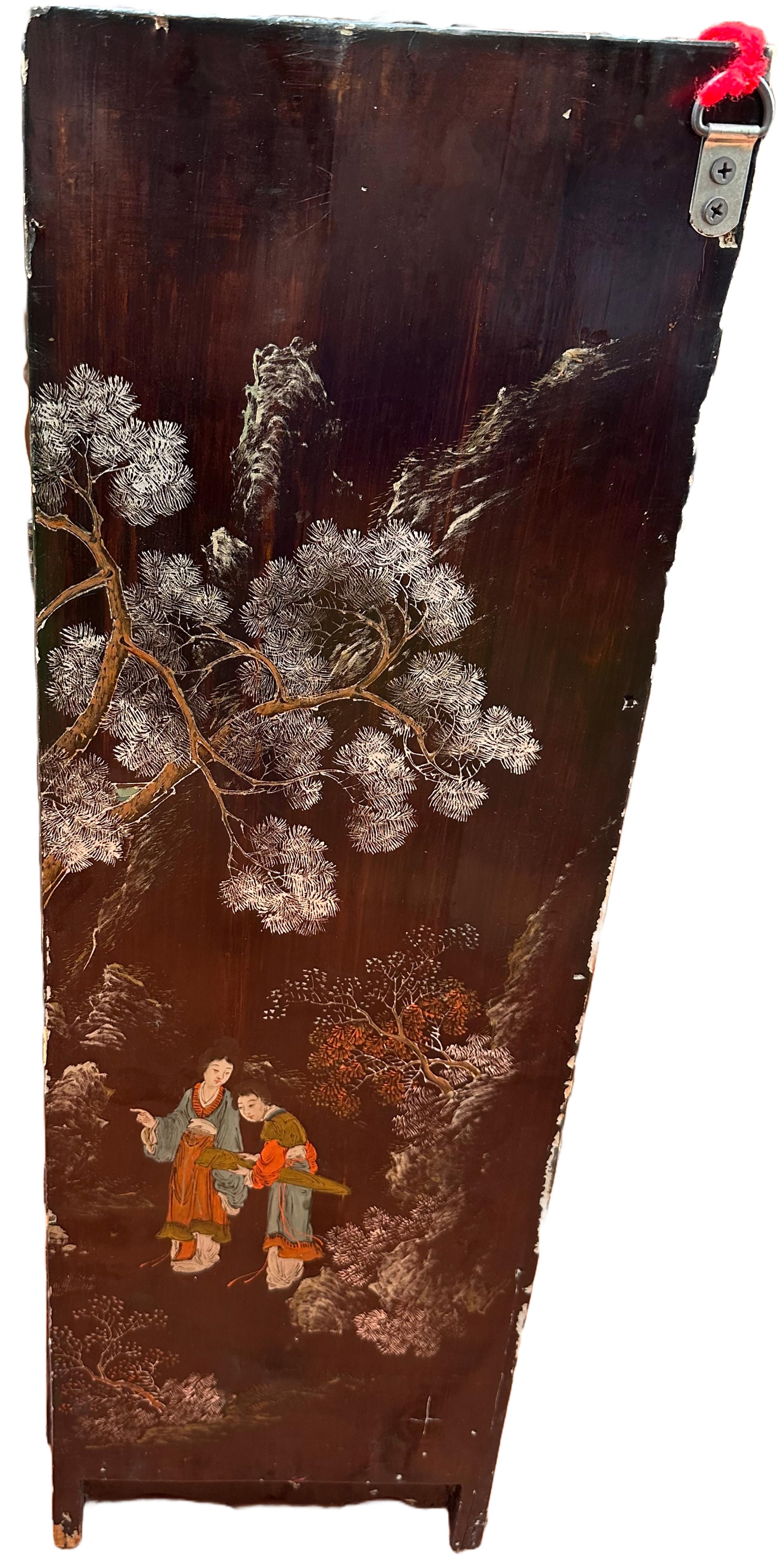 20ième siècle Ensemble de paravents peints en laque de Chine en vente