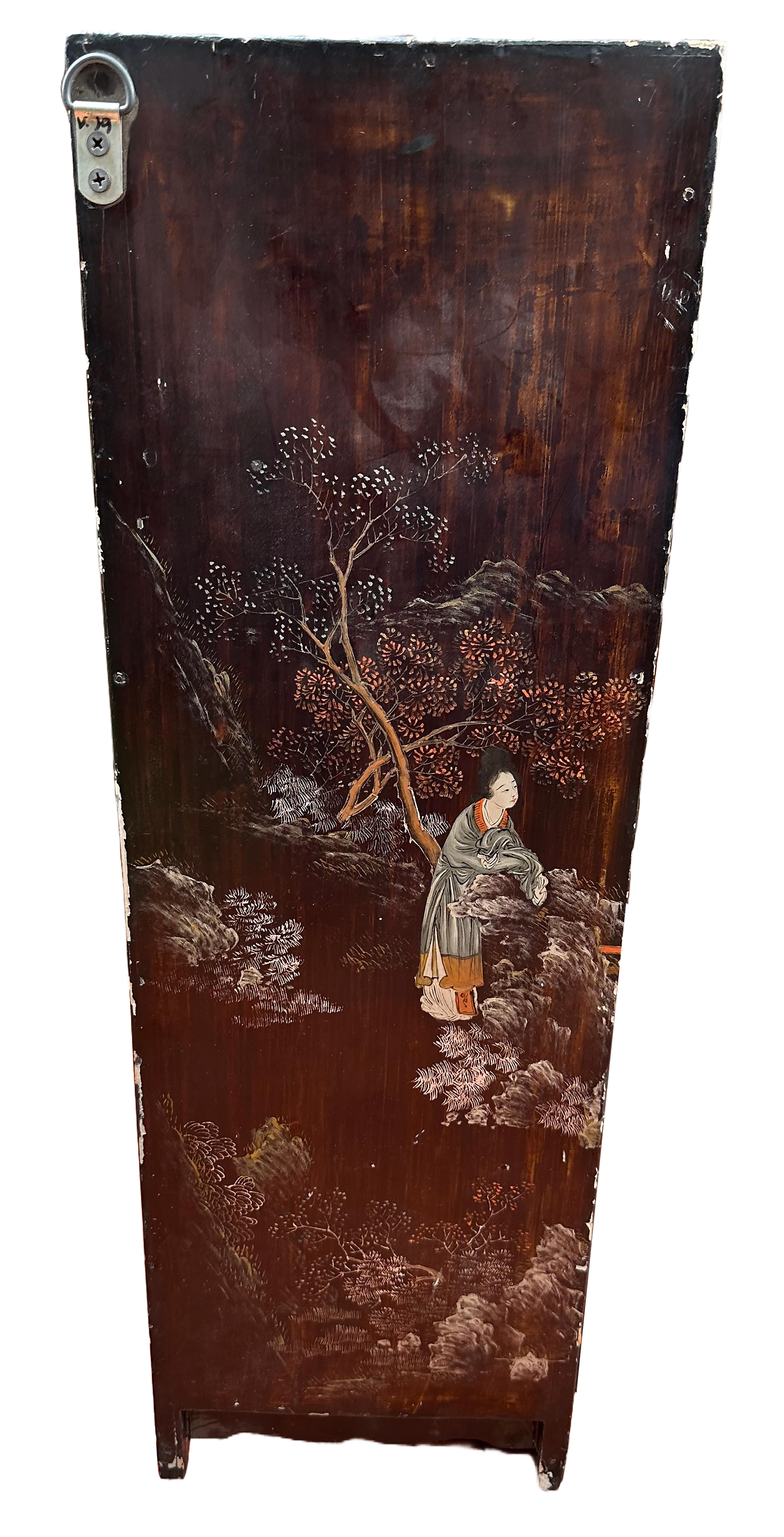 Pierre Ensemble de paravents peints en laque de Chine en vente