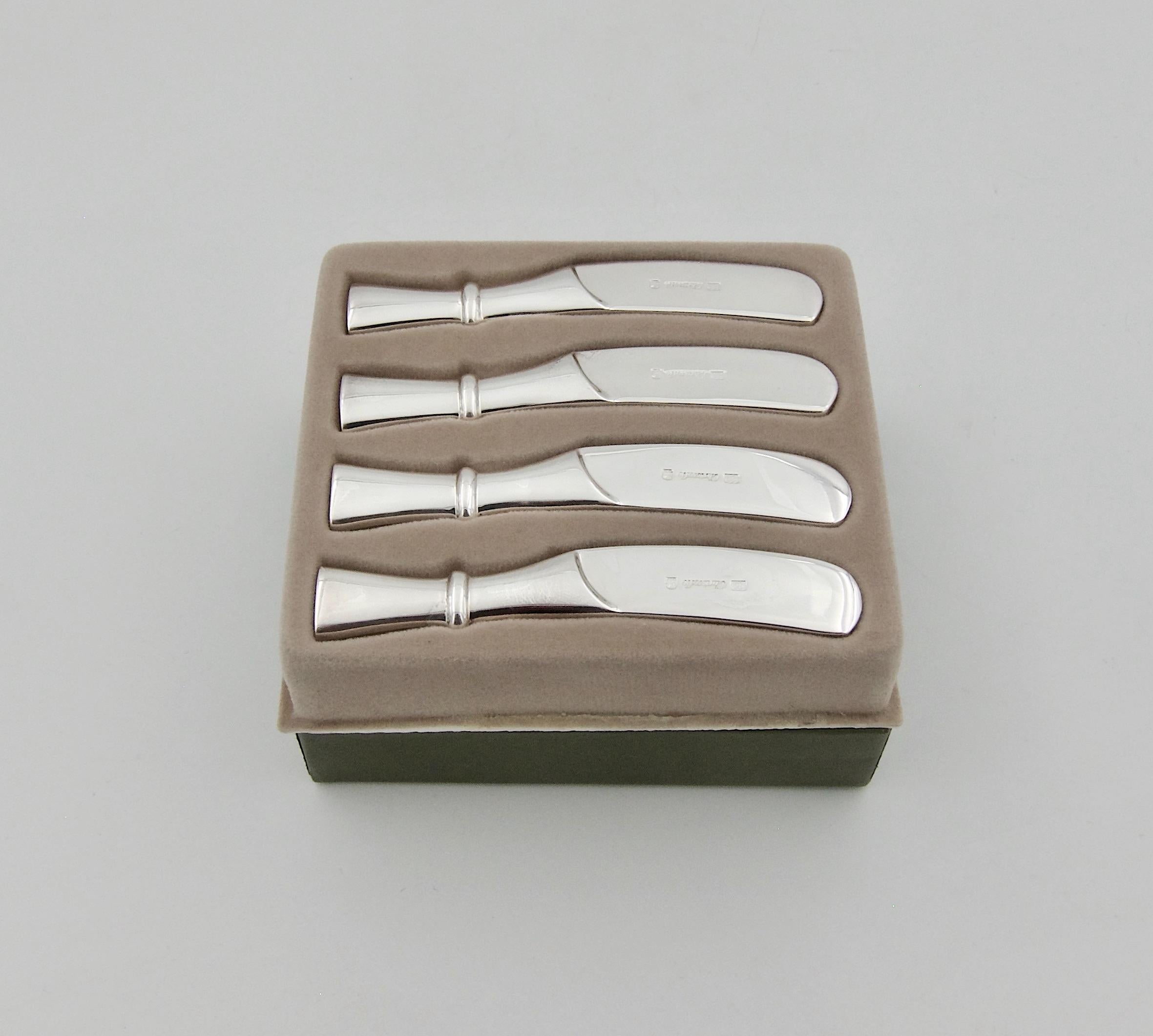 Set of Christofle Silver-Plated Butter Spreader Knives 1