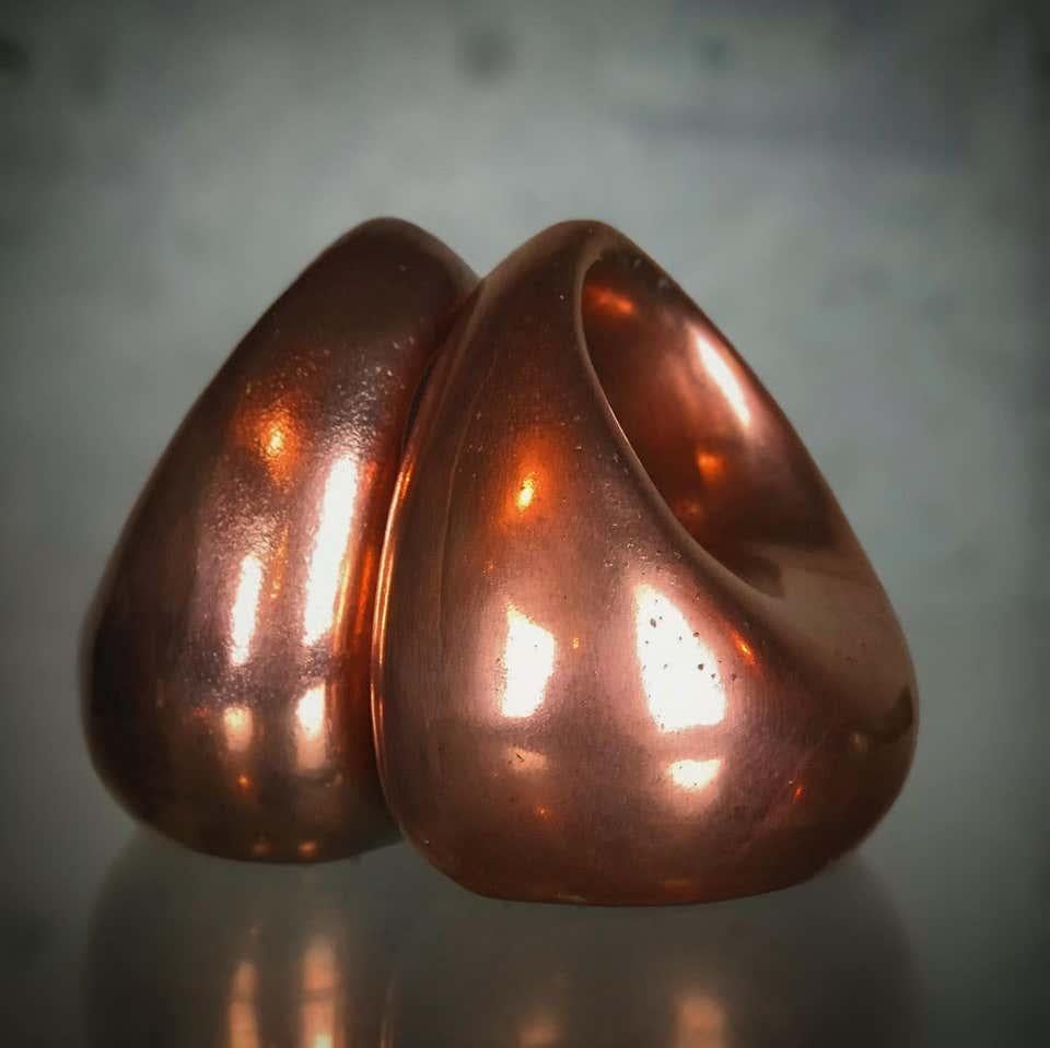 Mid-20th Century Mid Century Modern Bookends in Copper by Ben Seibel for Raymor