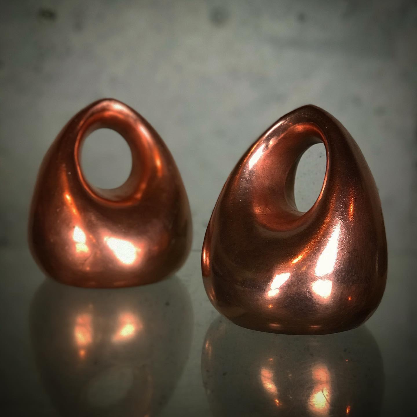 Mid Century Modern Bookends in Copper by Ben Seibel for Raymor 1