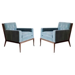 Set of Club Chairs by T.H. Robsjohn-Gibbings for Widdicomb in Mohair, C. 1950s