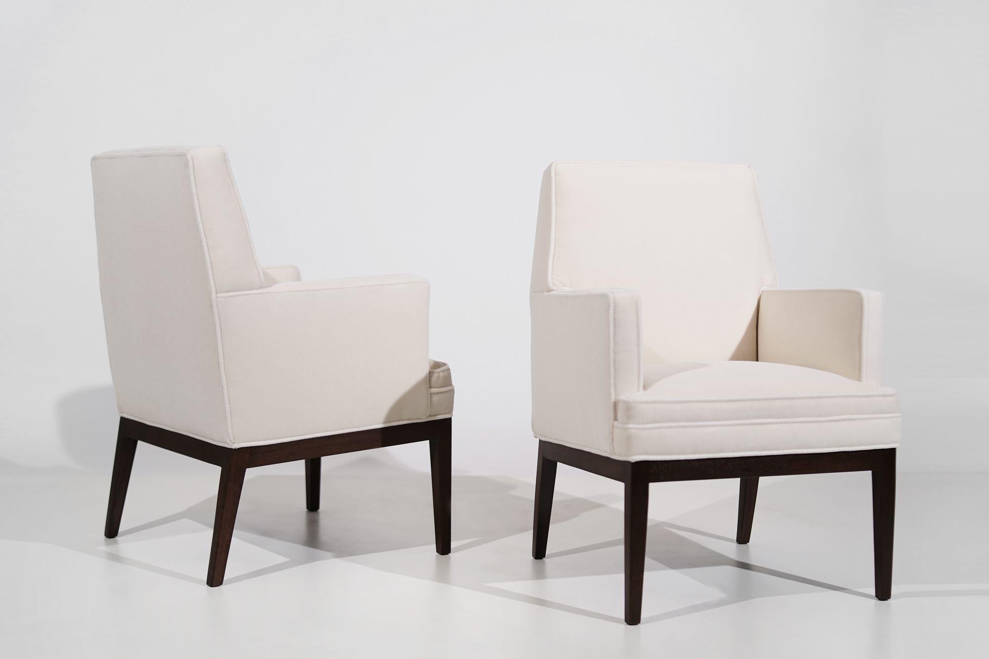 Set of Club Chairs in Mohair by Jens Risom, C. 1960's For Sale 1