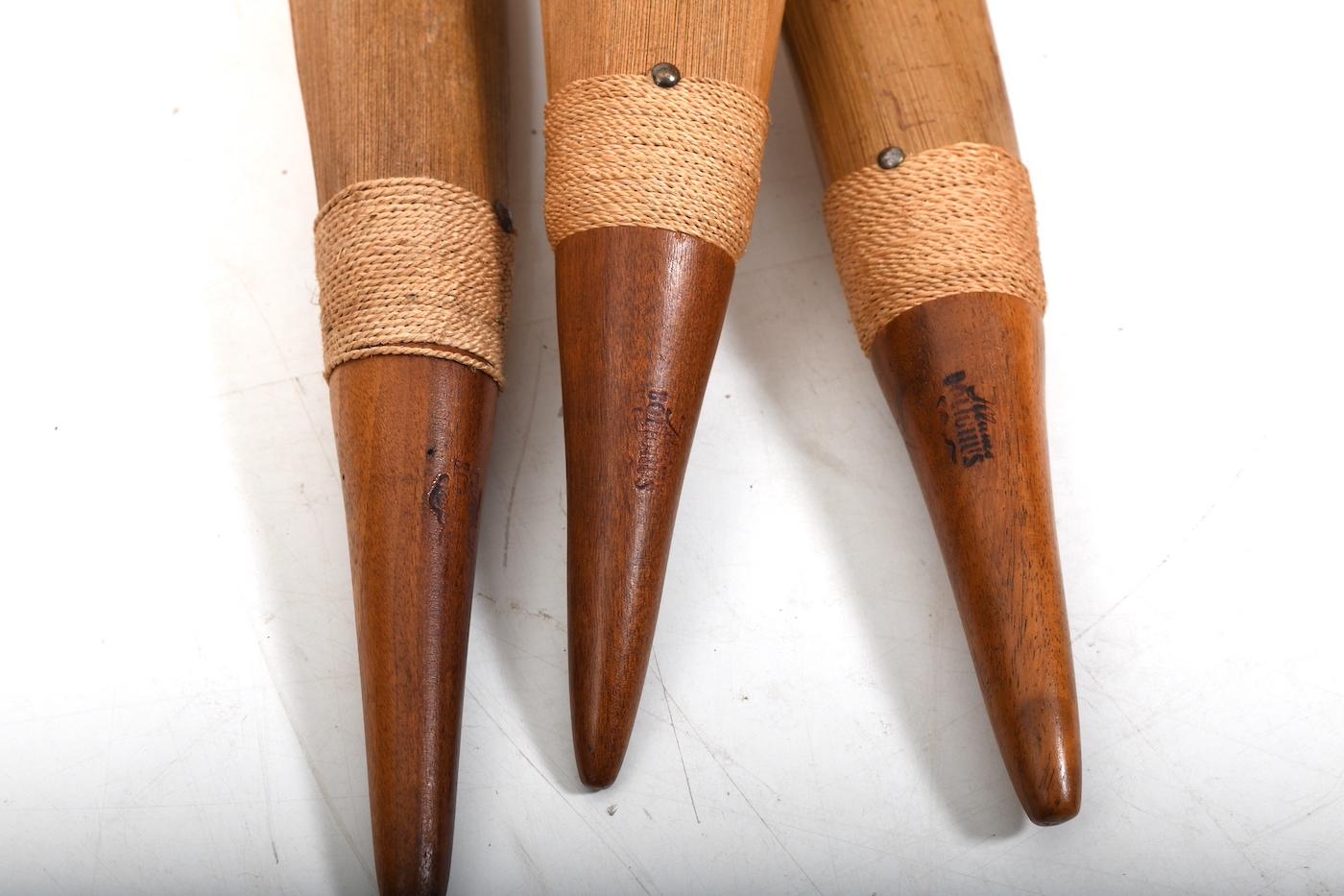 Set of Coconut Leaves with Teak Handles by Illums Bolighus 1950s 1