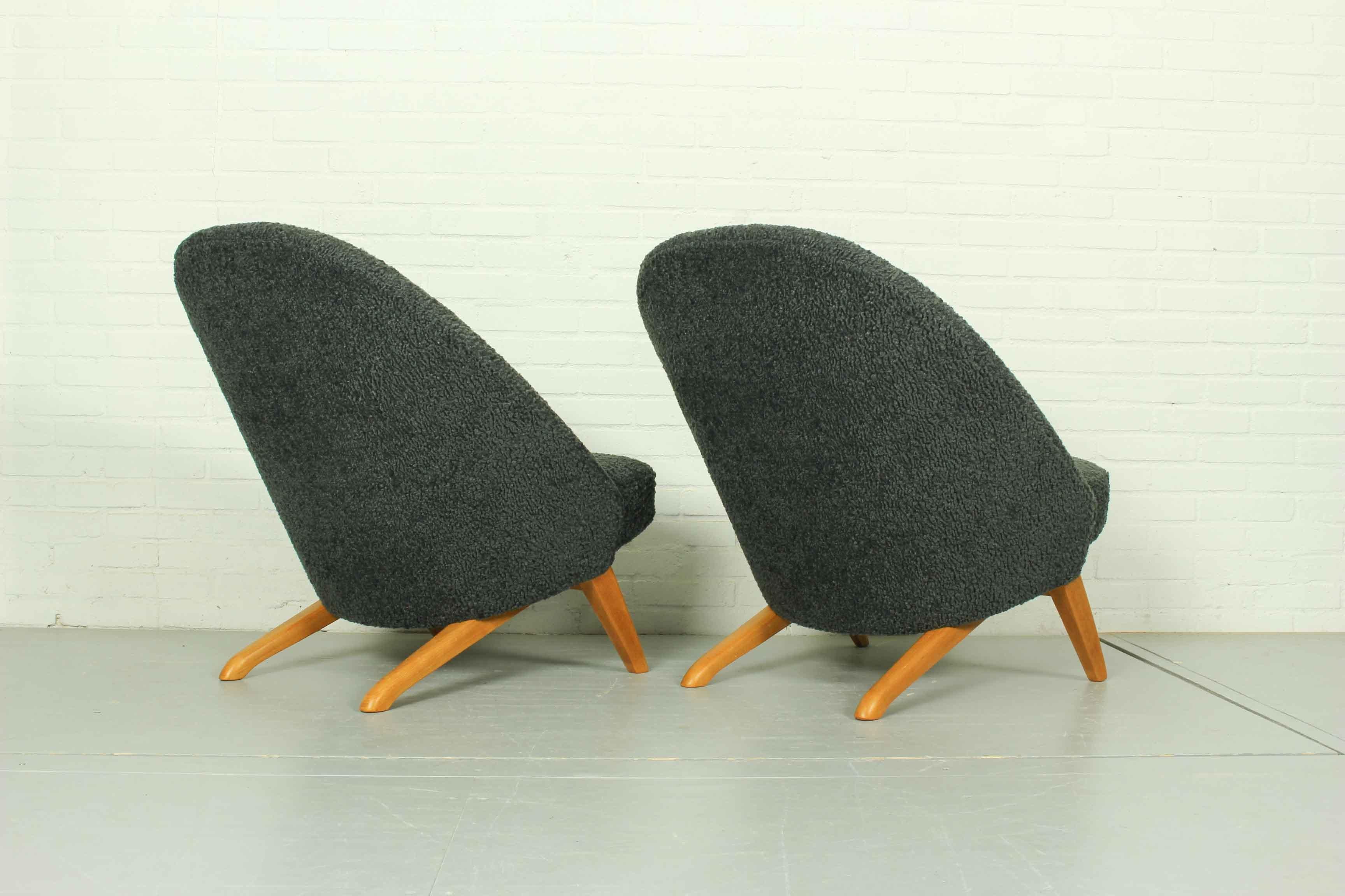 Dutch Set of Congo Lounge Chairs by Theo Ruth for Artifort, 1950s