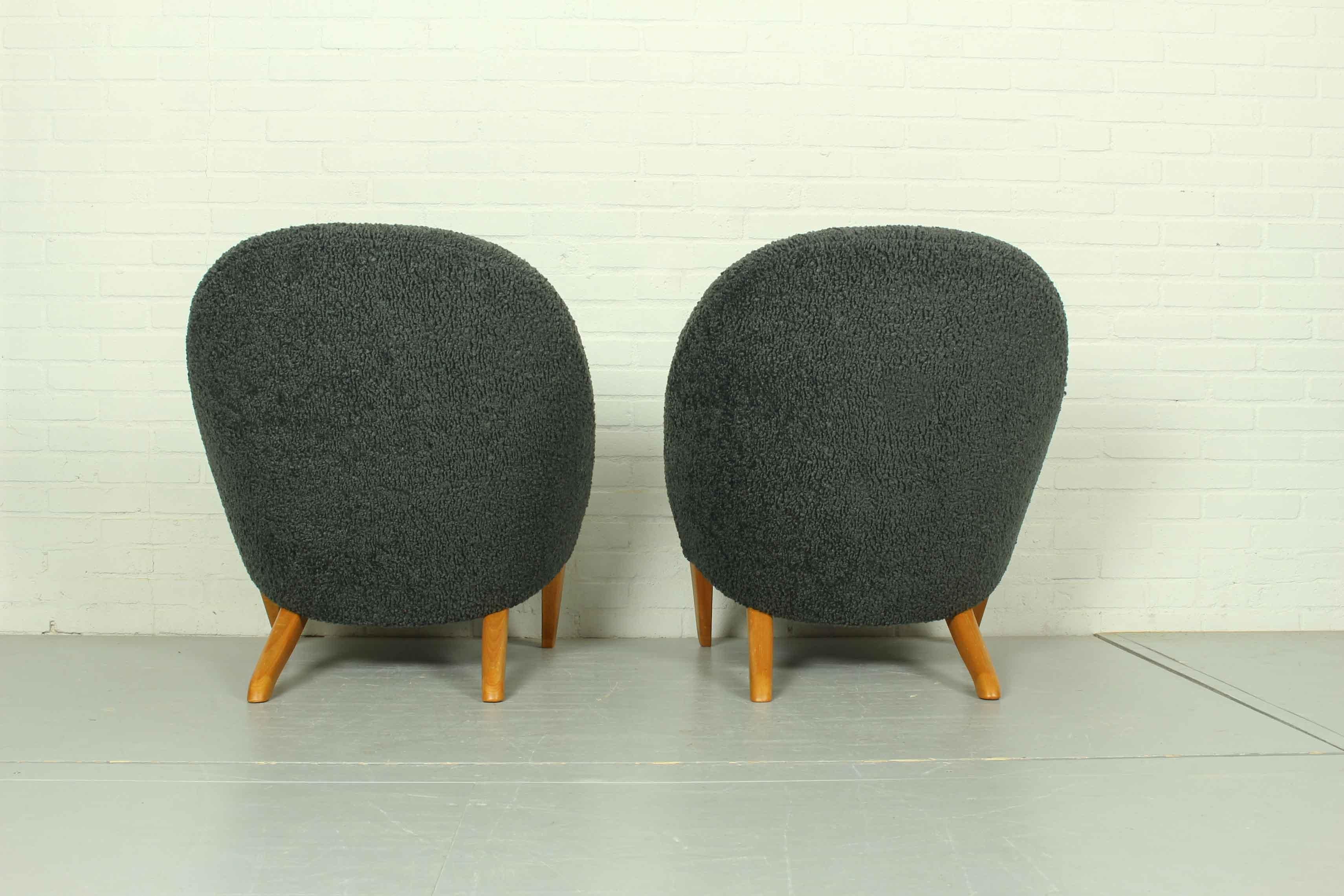 Set of Congo Lounge Chairs by Theo Ruth for Artifort, 1950s In Excellent Condition In Appeltern, Gelderland