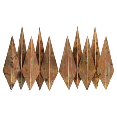 Set Kupfer-Wandleuchten von Svend Aage Holm Sorensen, 1960er Jahre, Dänemark